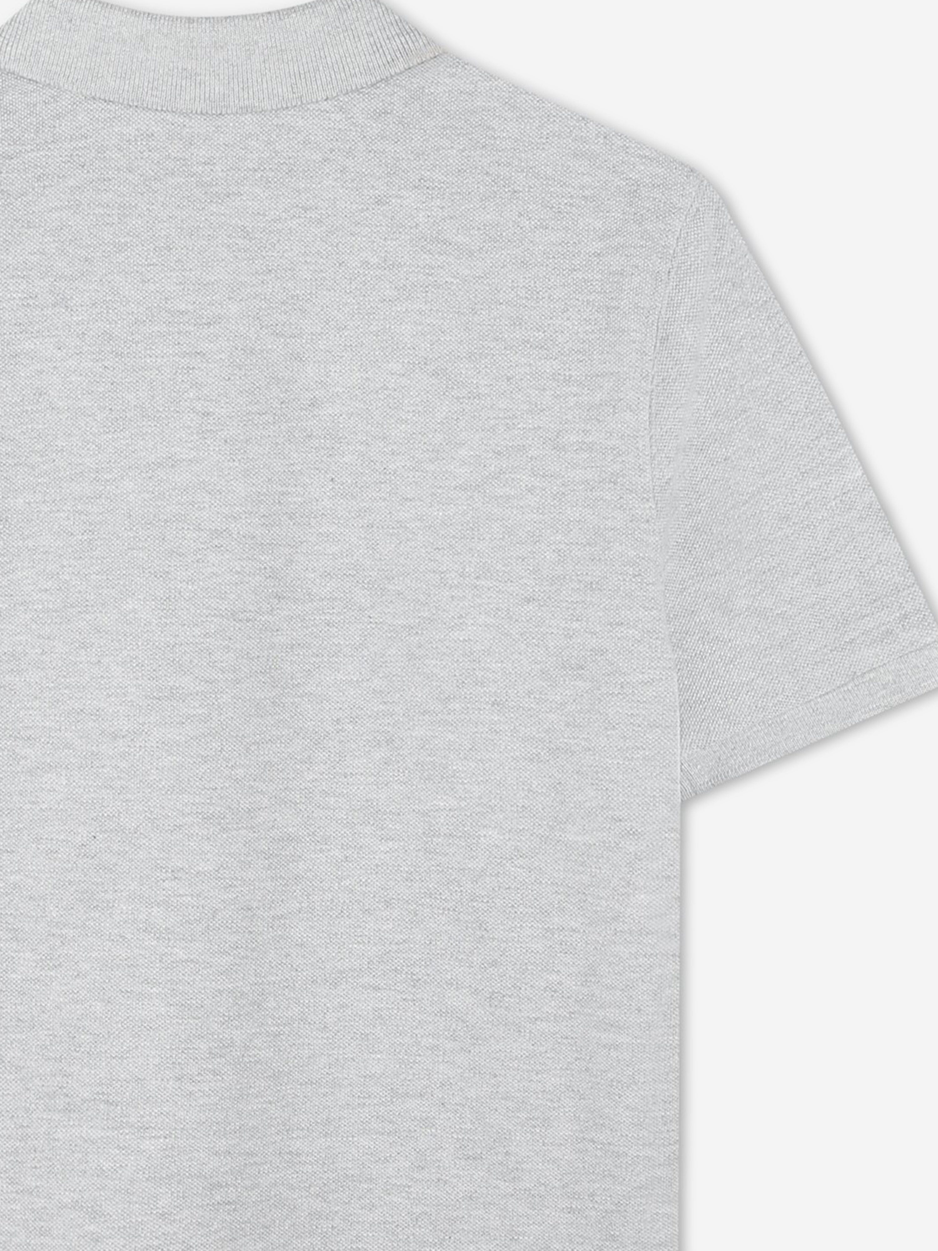 BOSS Boys Regular Fit Logo Polo Shirt in Grey Cost Cheap Online