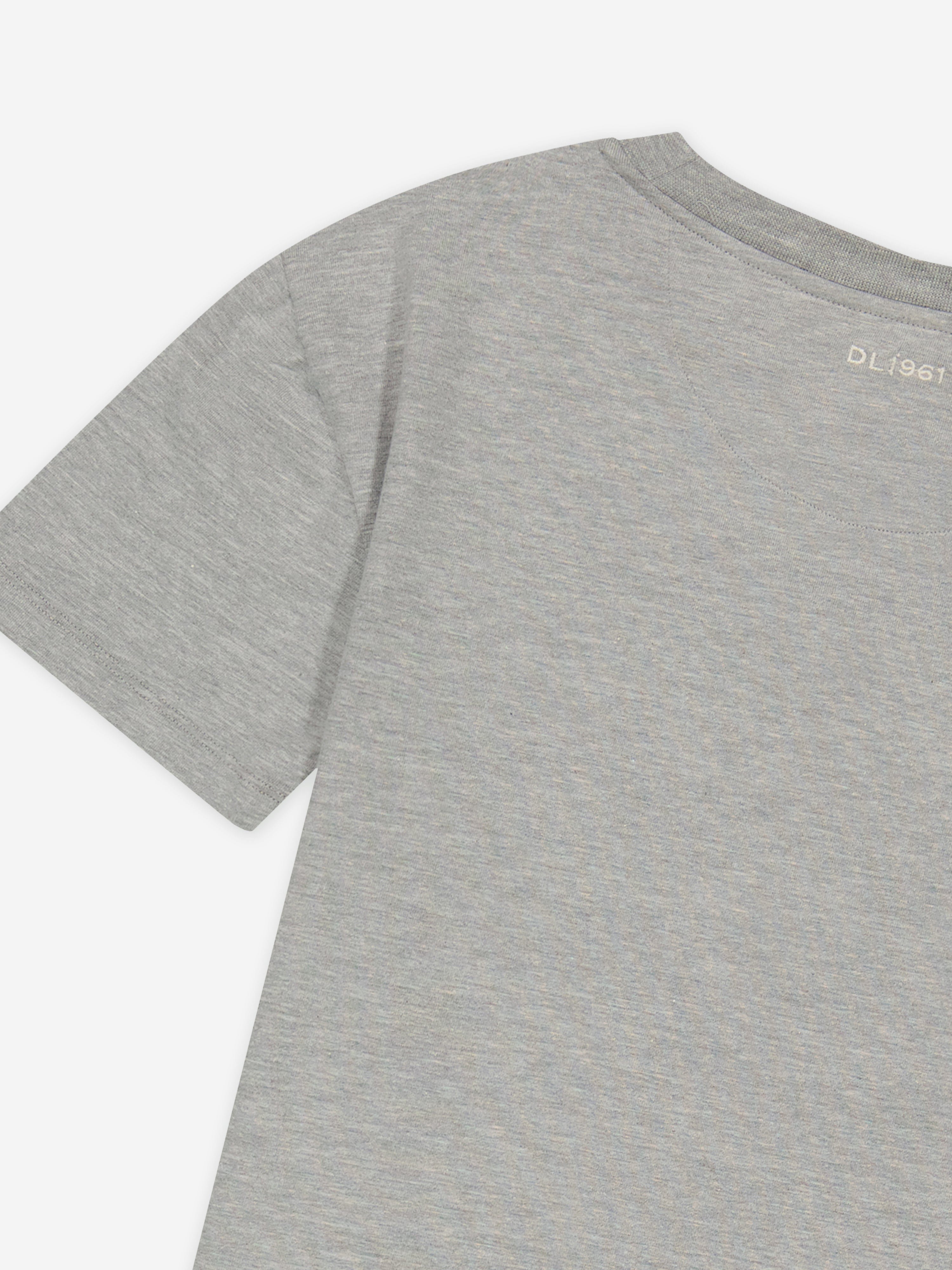 DL1961 Kids Pocket T-Shirt in Grey Cheap Fake