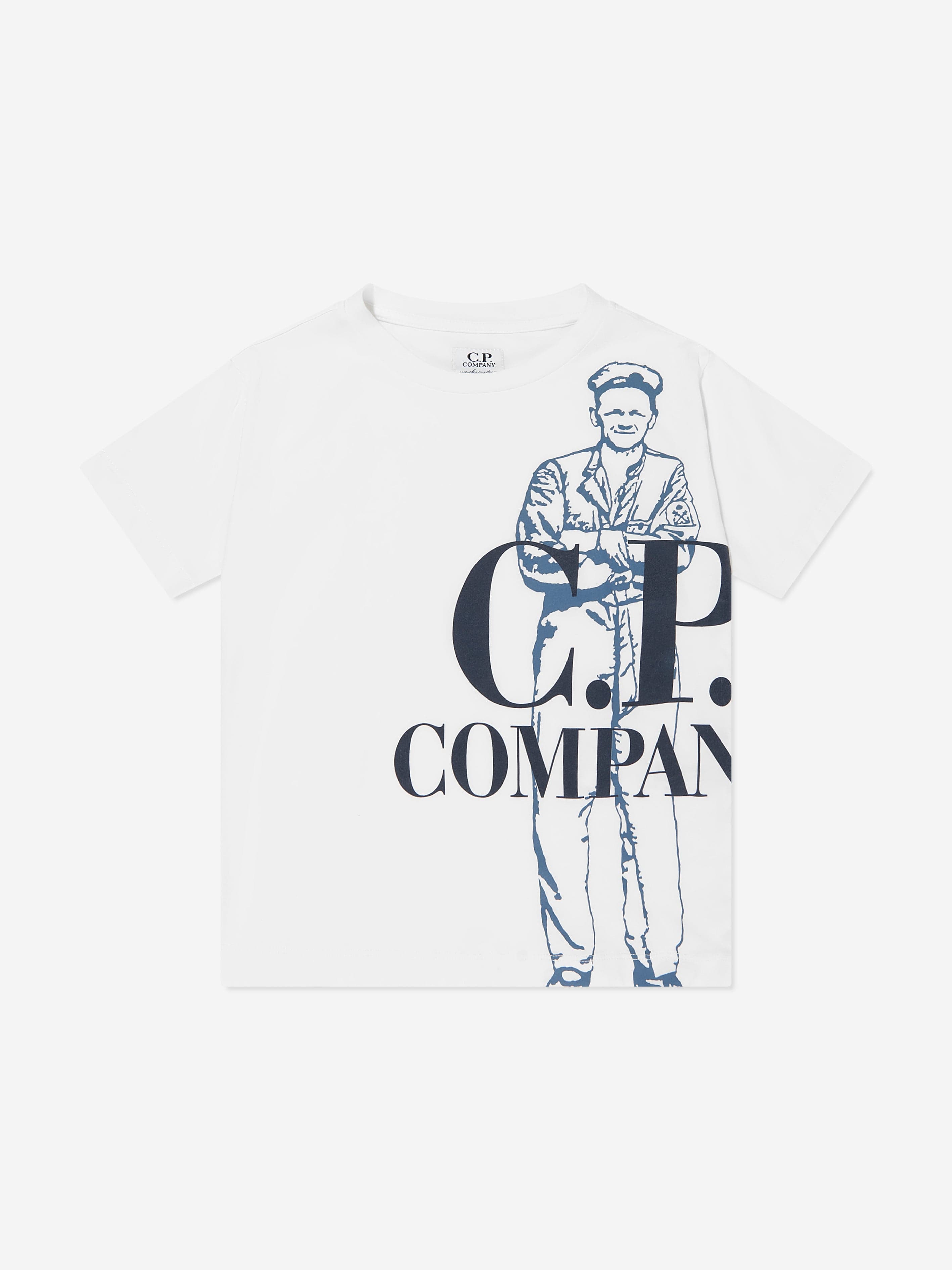 Boys Logo T-Shirt in Ivory Reliable For Sale