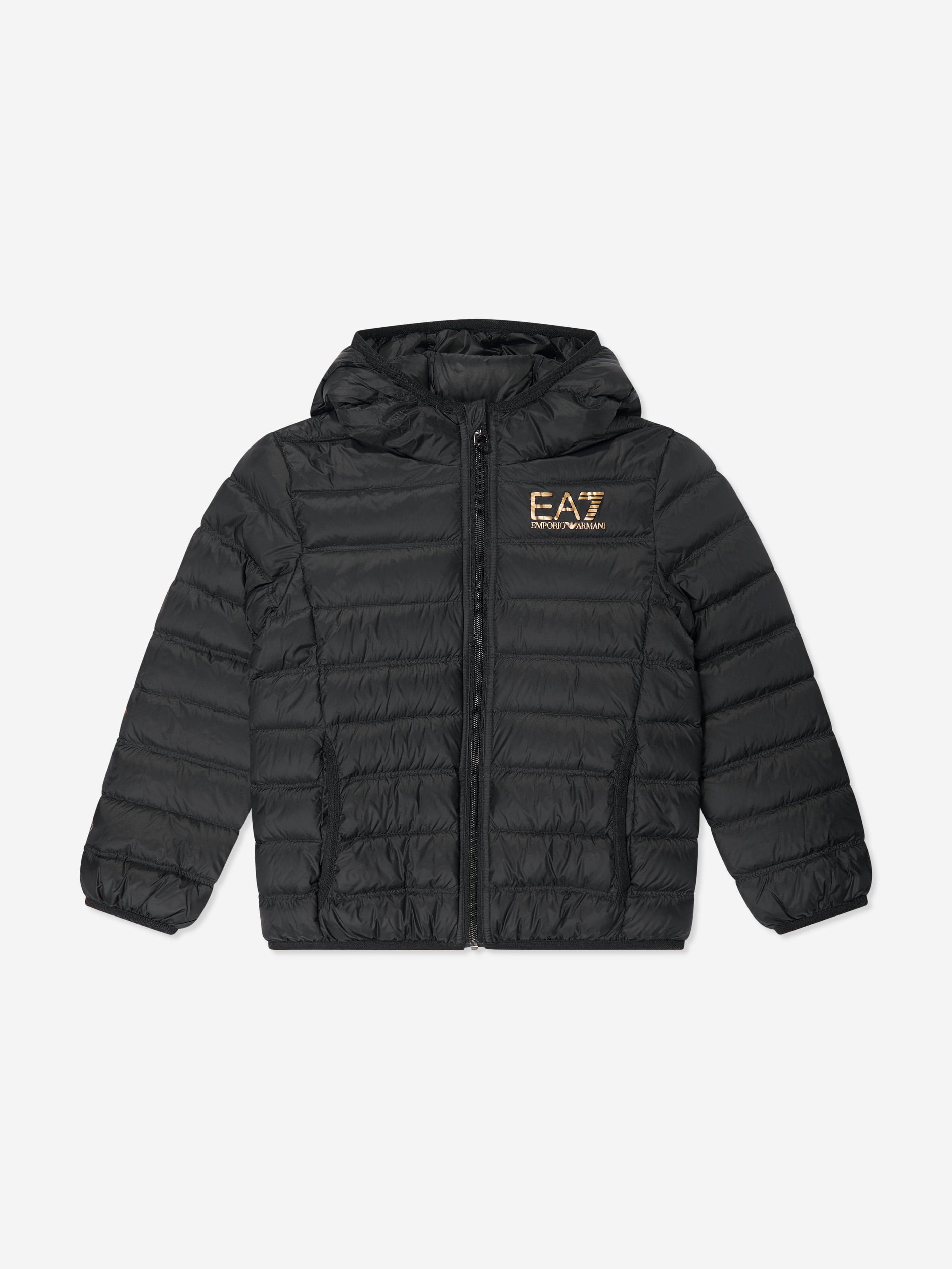 EA7 Emporio Armani Boys Down Padded Jacket in Black Buy Cheap 2025