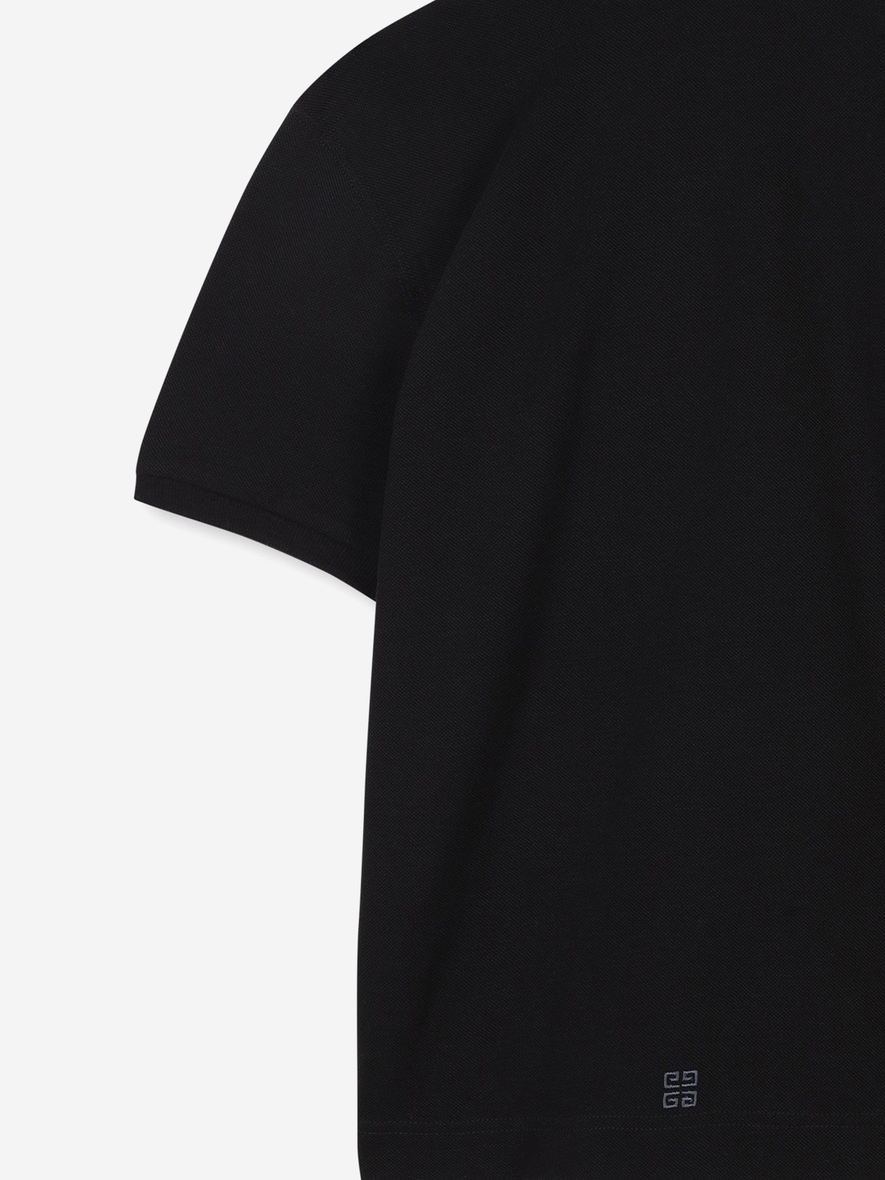 Boys Embroidered Logo Polo Shirt in Black Collections