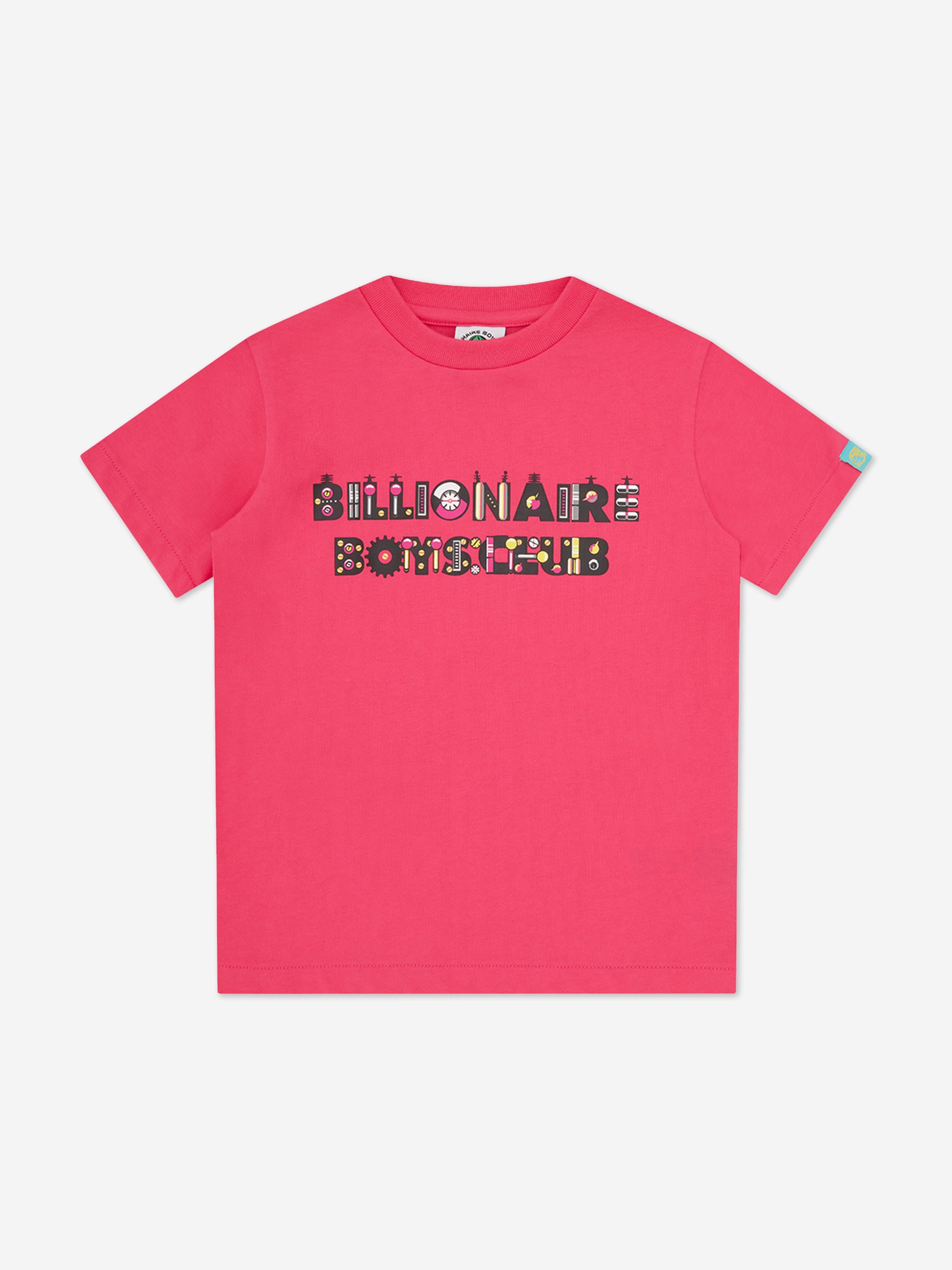 Billionaire Boys Club Kids Robot Text T-Shirt in Pink Sale Footlocker