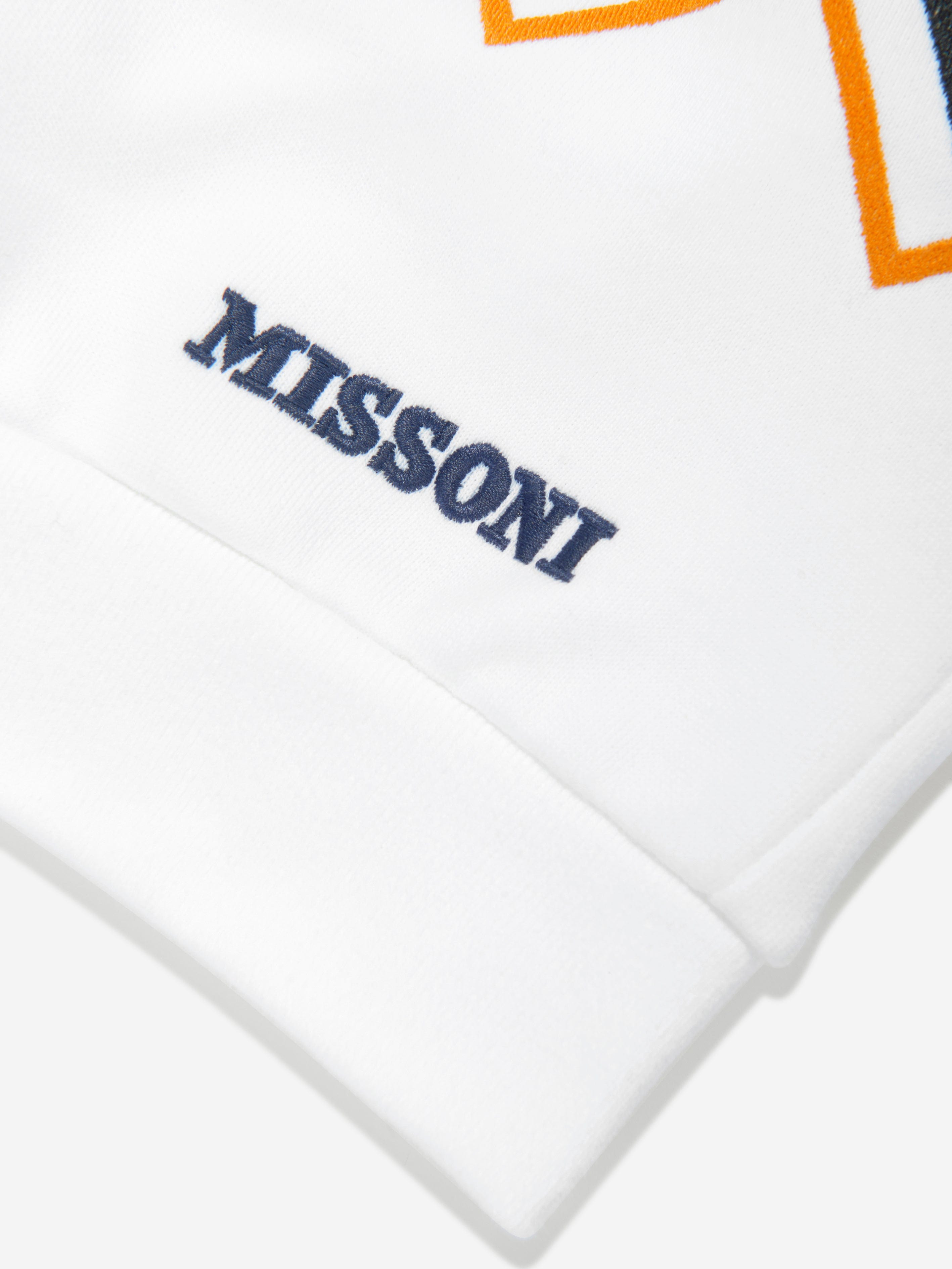Missoni Boys Zigzag Collared Sweatshirt in White Finishline Cheap Online