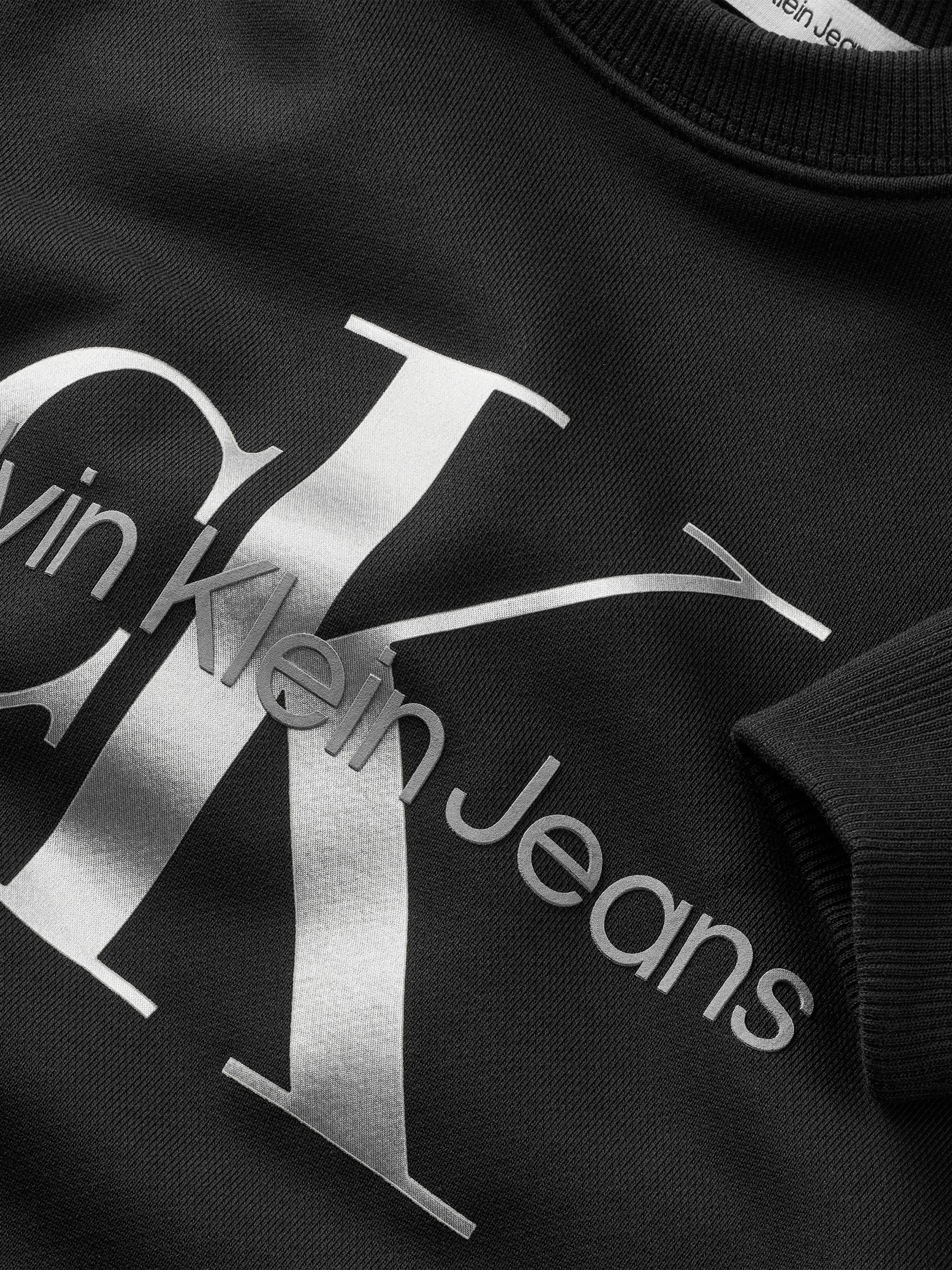 Calvin Klein Kids Monogram Logo Sweasthirt in Black Cost Online