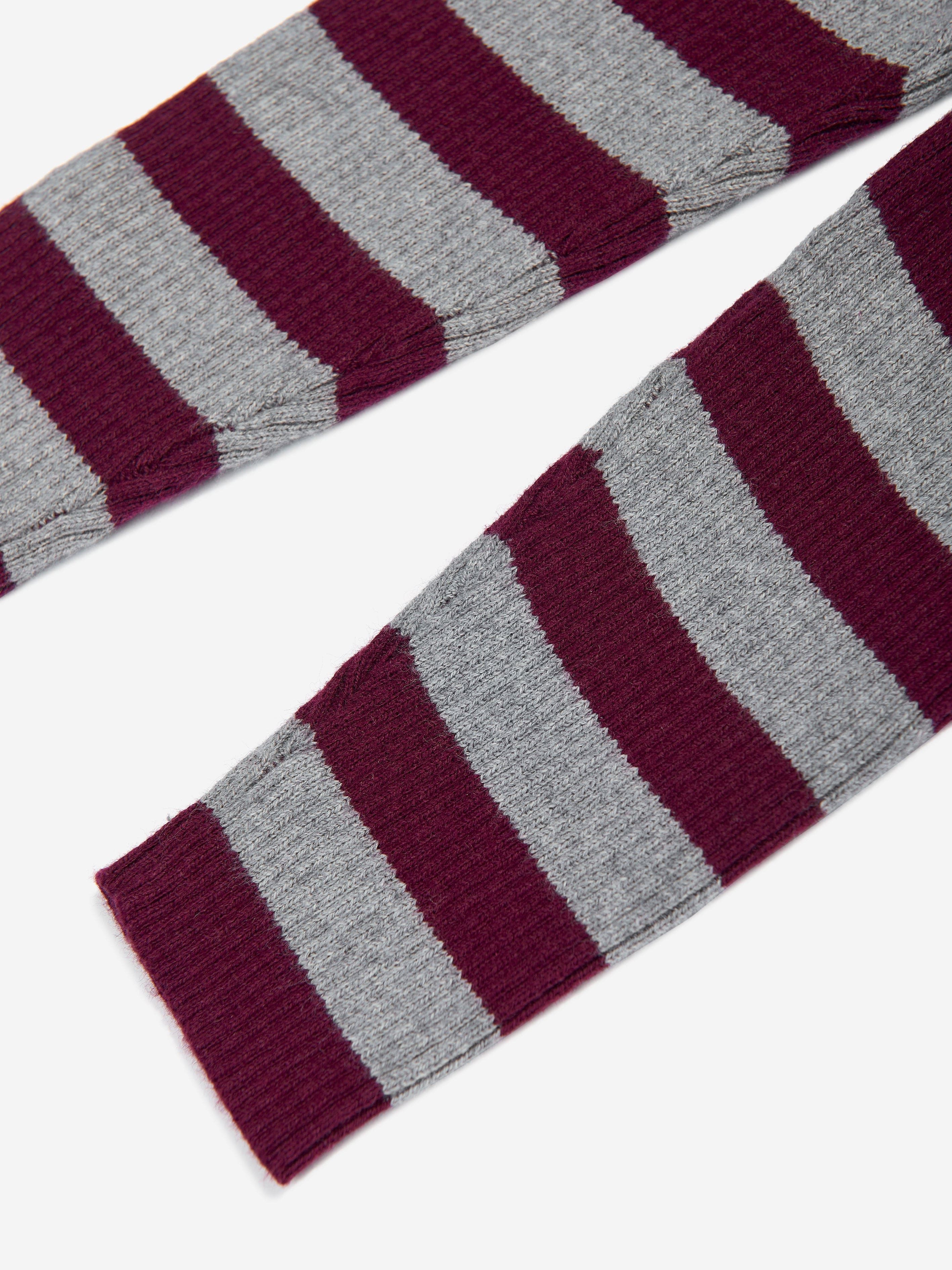 The Bonnie Mob Girls Perry Ribbed Knit Leggings in Grey Best Wholesale Sale Online