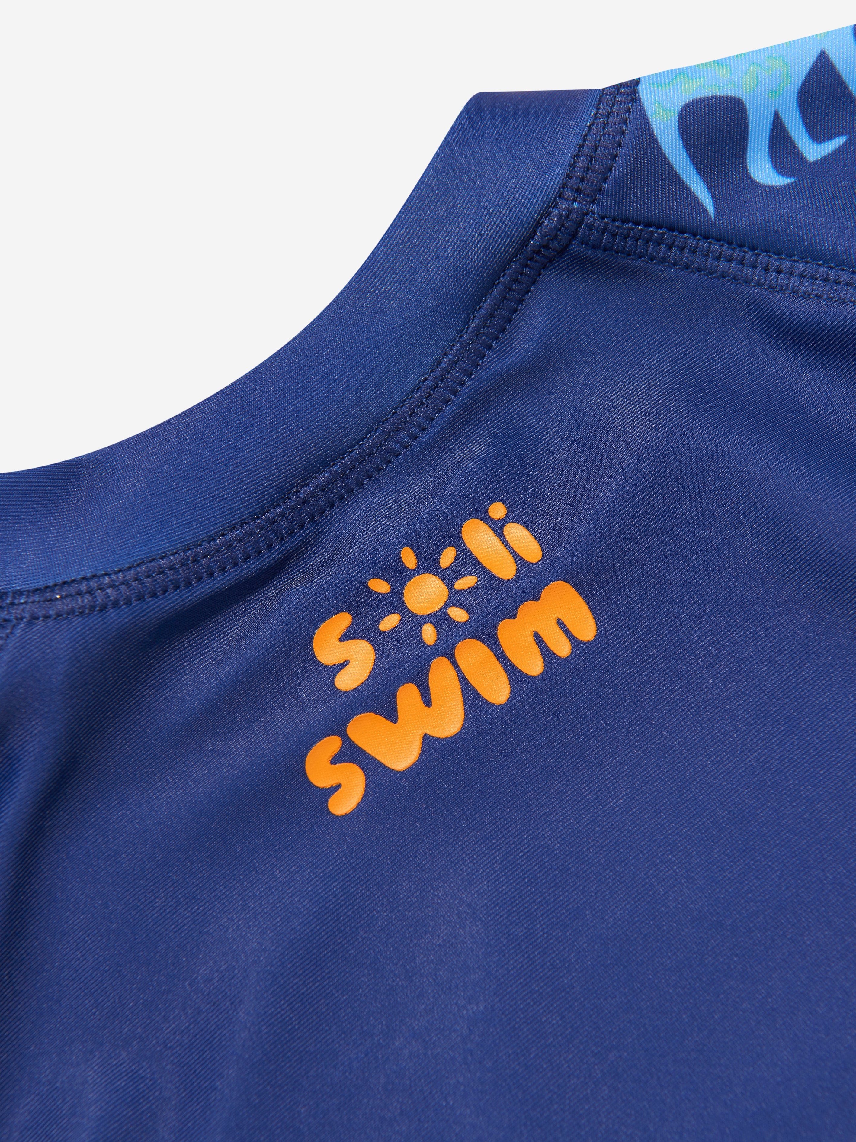 Soli Swim Boys Sun Protective Rash Guard (UPF50+) in Navy Clearance Footlocker Pictures