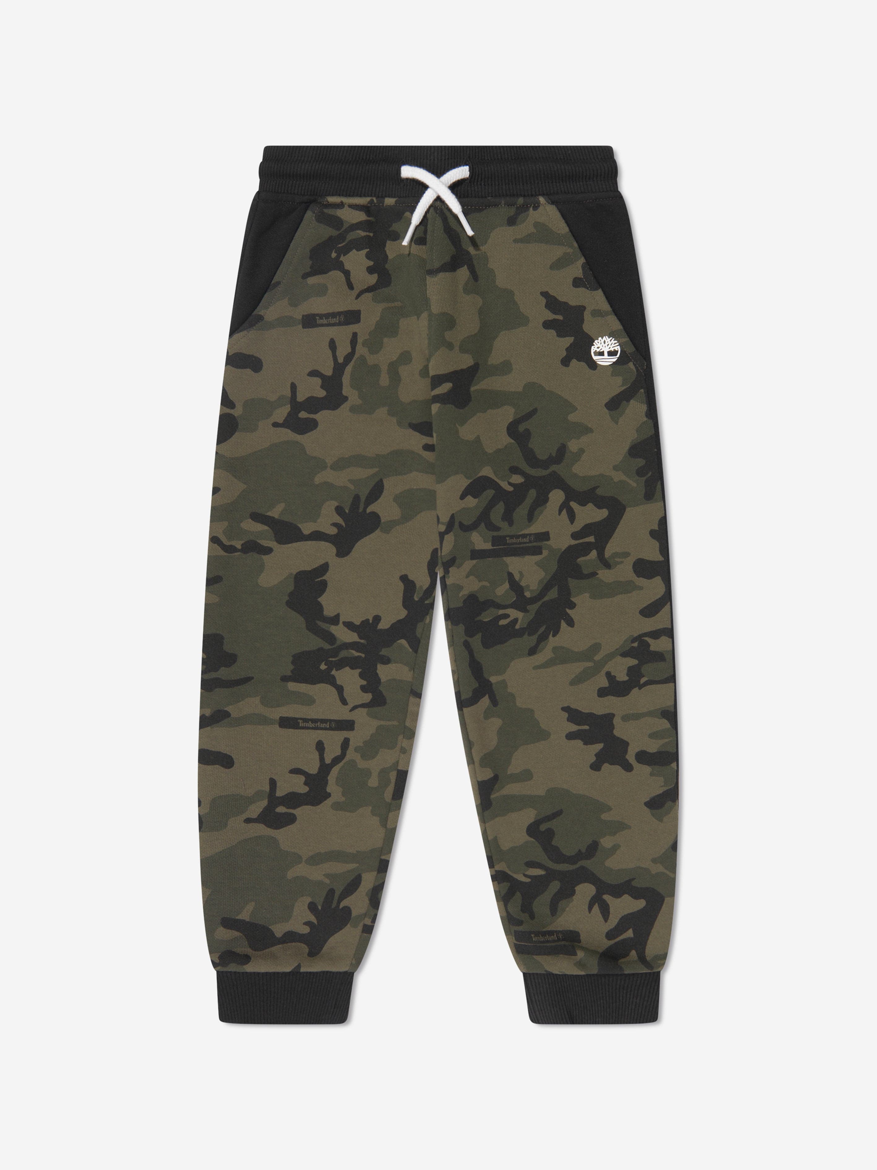 Timberland Baby Boys Camouflage Joggers in Green With Mastercard Online