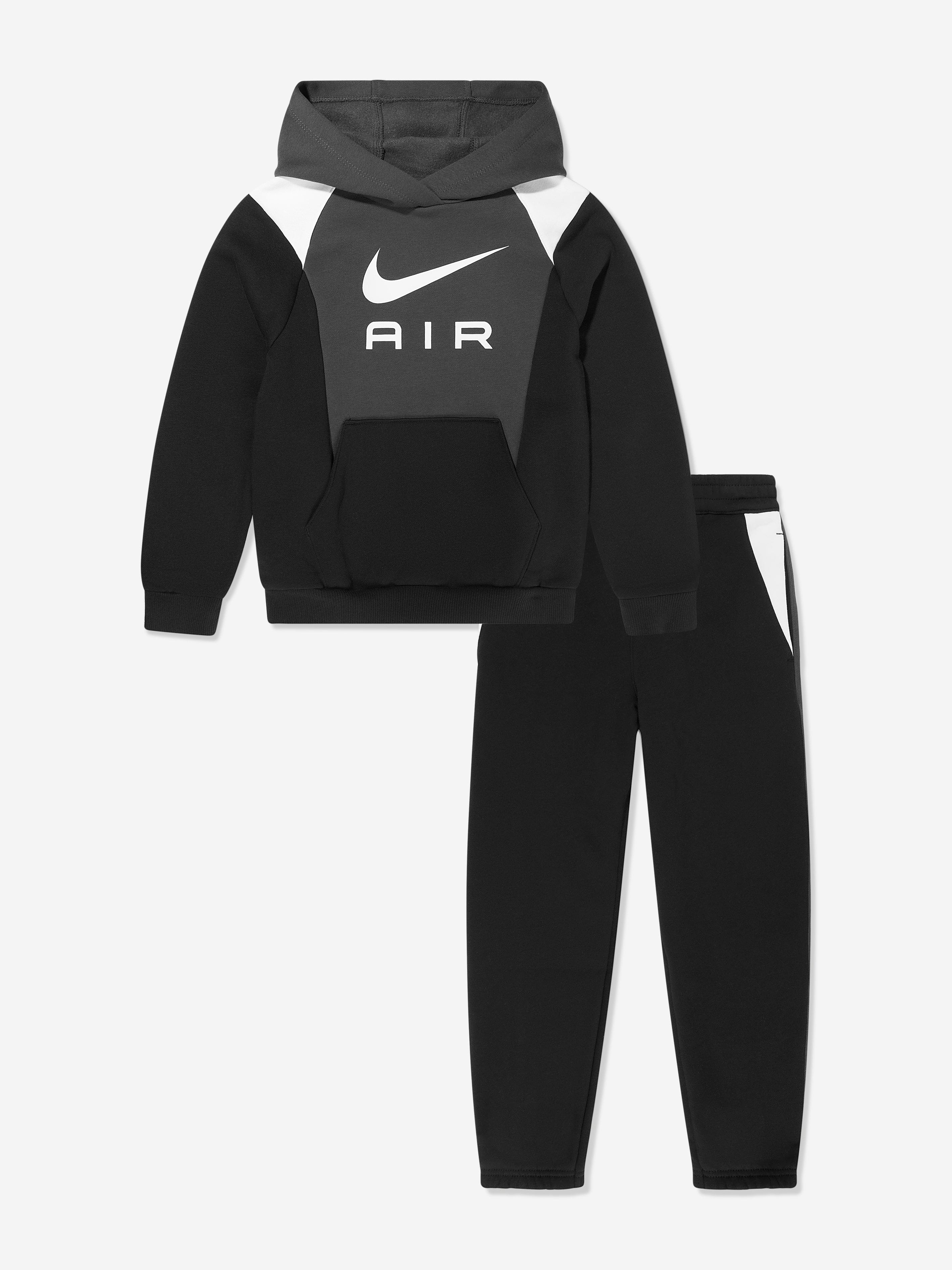Nike Boys Air Fleece Tracksuit in Black Discount Eastbay