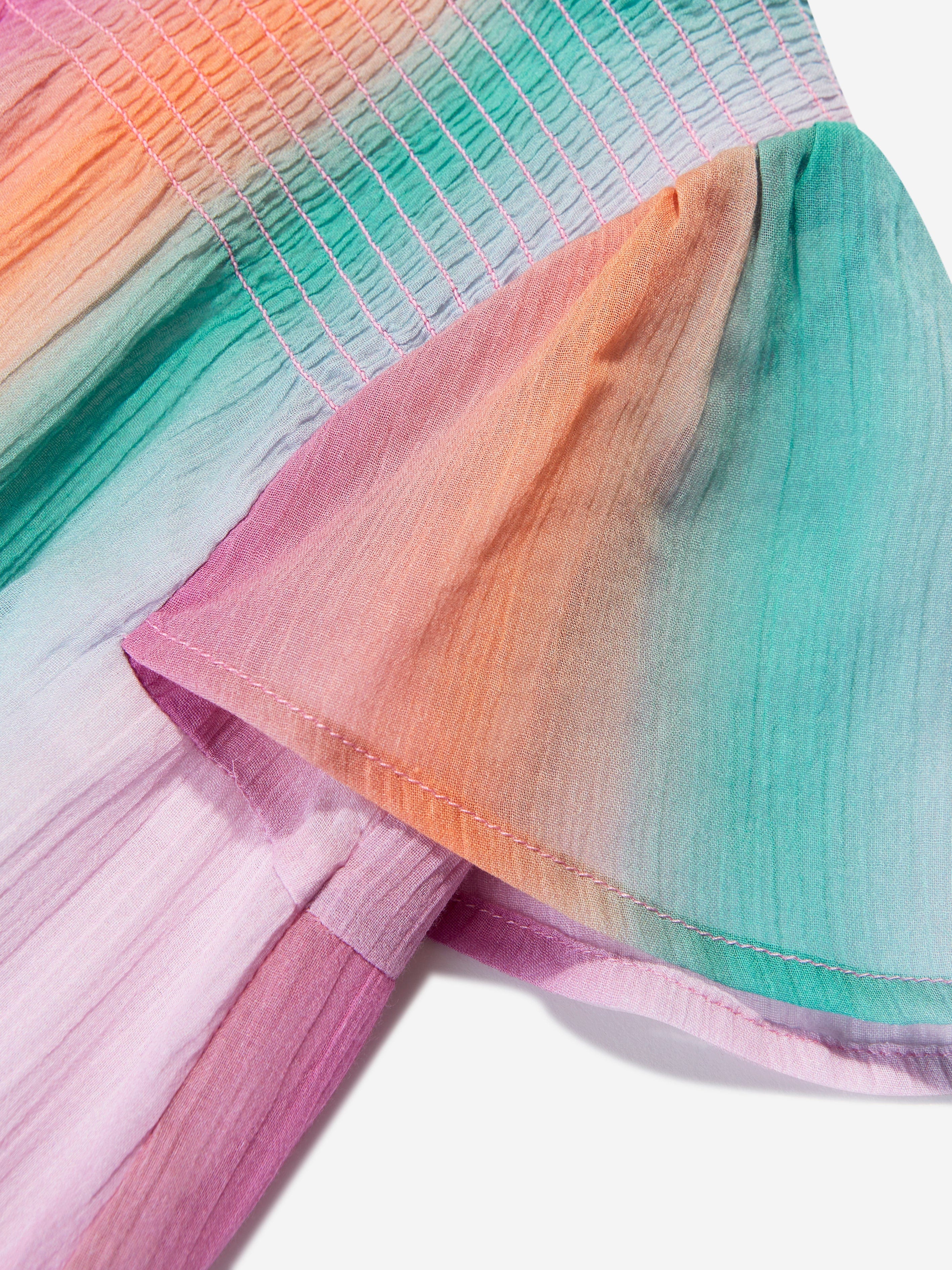 Chlo¨¦ Baby Girls Crepe Rainbow Dress in Multicolour Sale 2025 Unisex