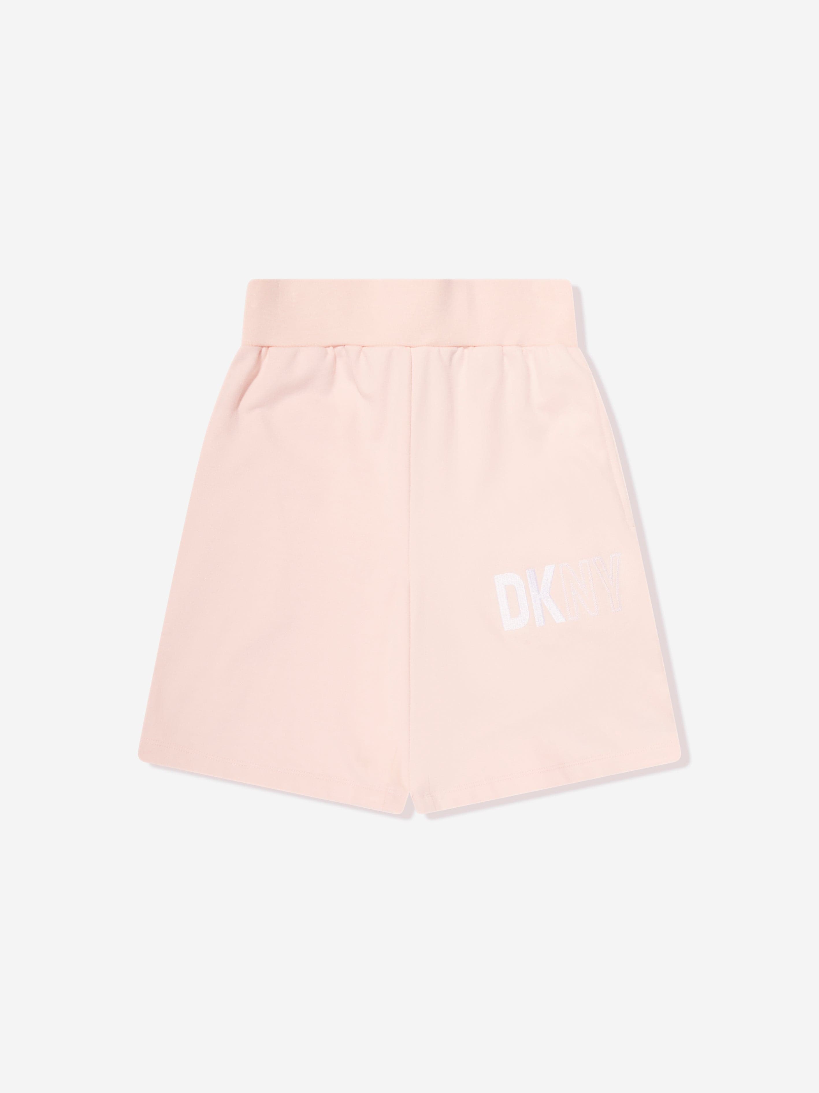 DKNY Kids Logo Bermuda Shorts in Pink Clearance Cheapest Pice