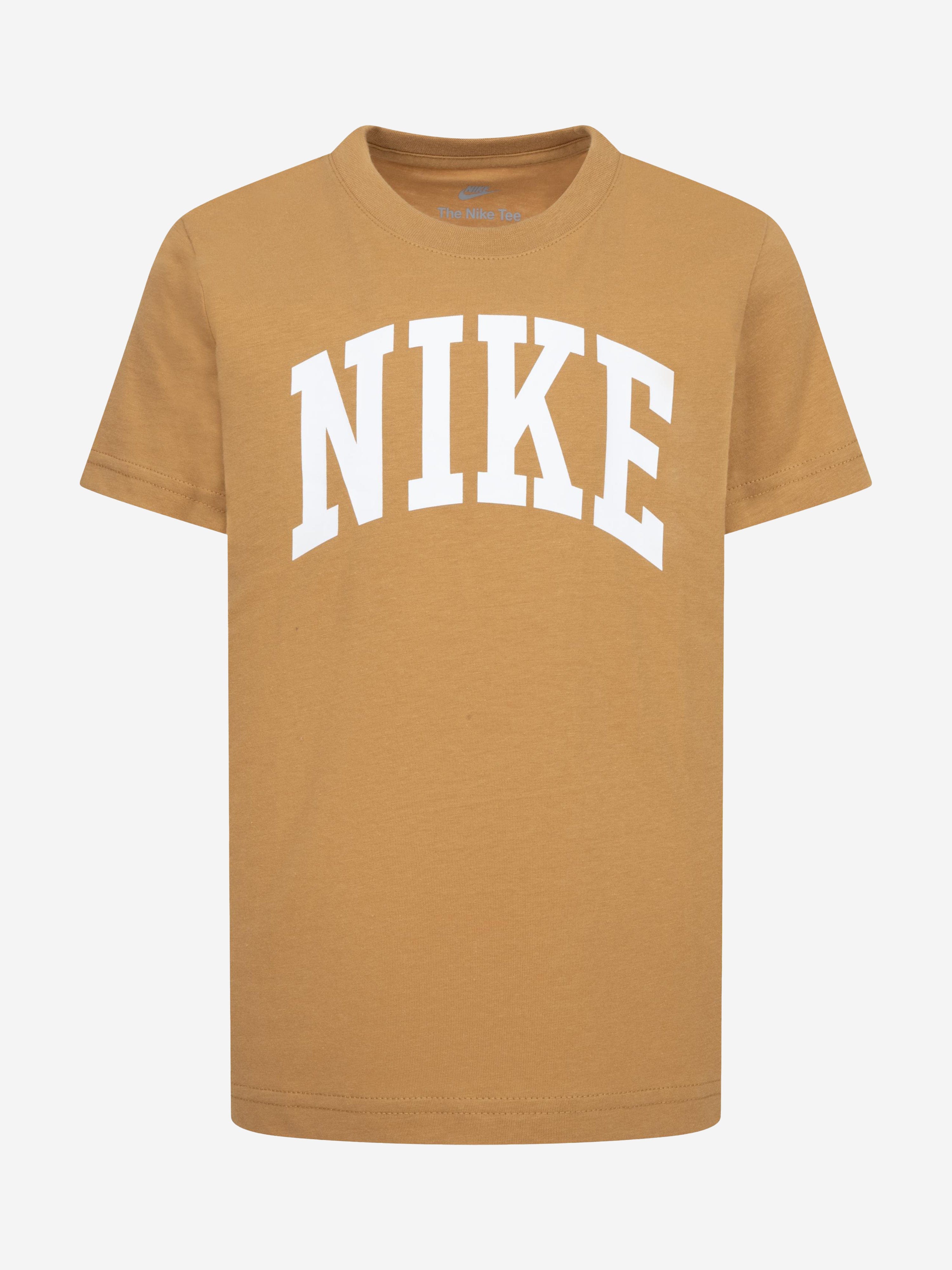 Nike Kids Club Seasonal Jersey T-Shirt in Beige Clearance Hot Sale