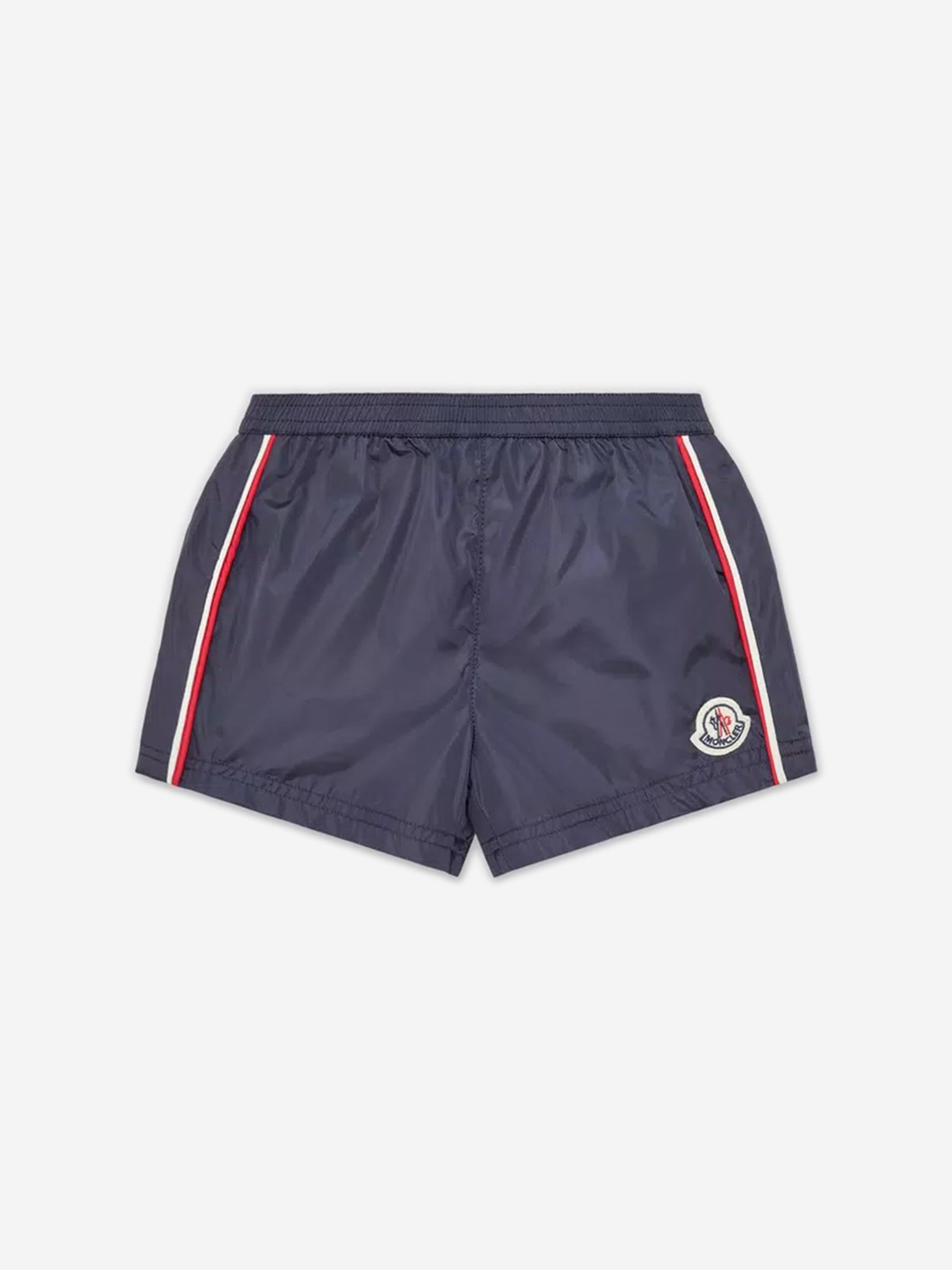 Moncler Enfant Baby Boys Logo Swim Short in Navy 100% Authentic Sale Online
