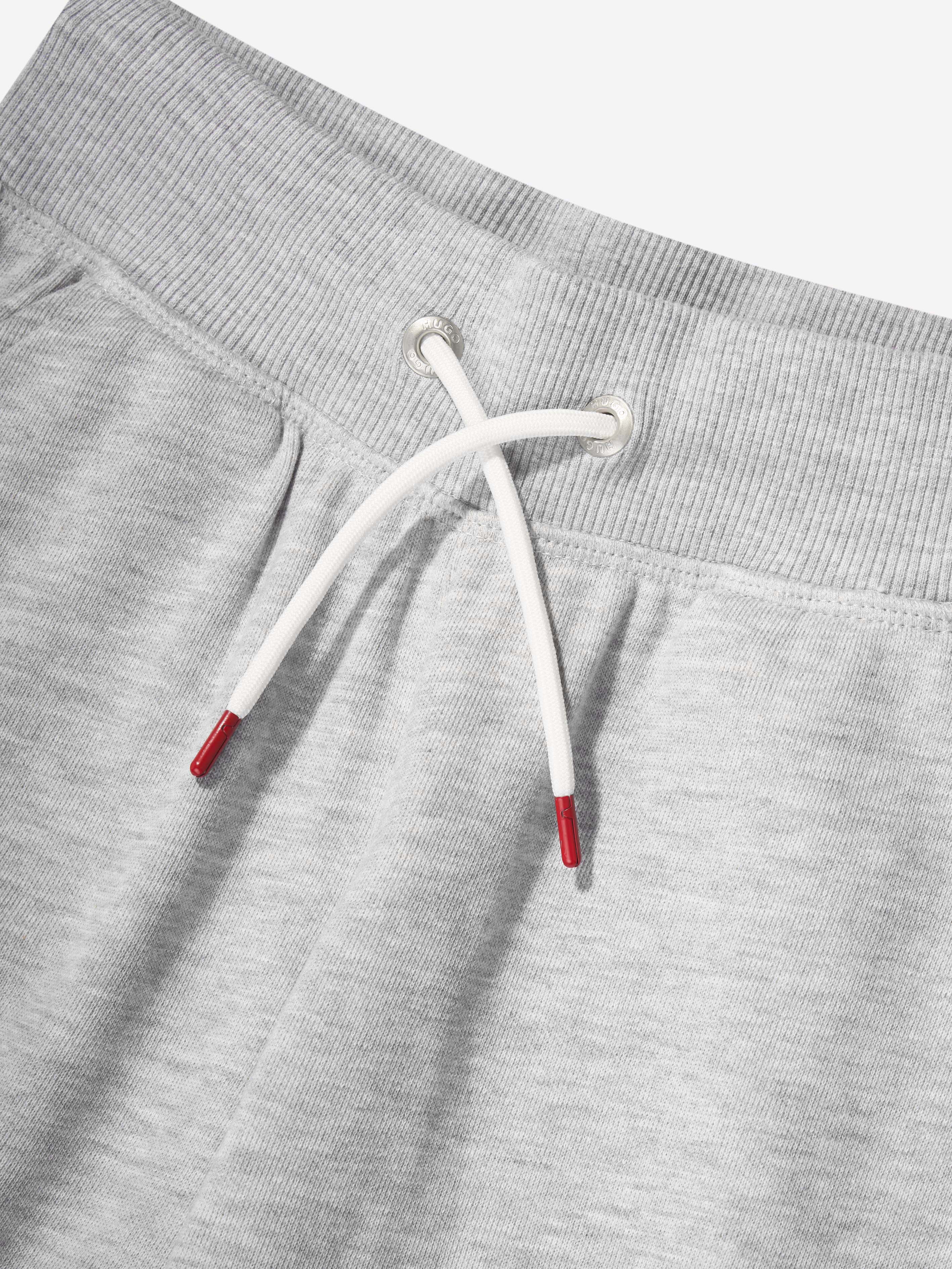 Hugo Boys Logo Print Joggers in Grey Clearance Best Seller