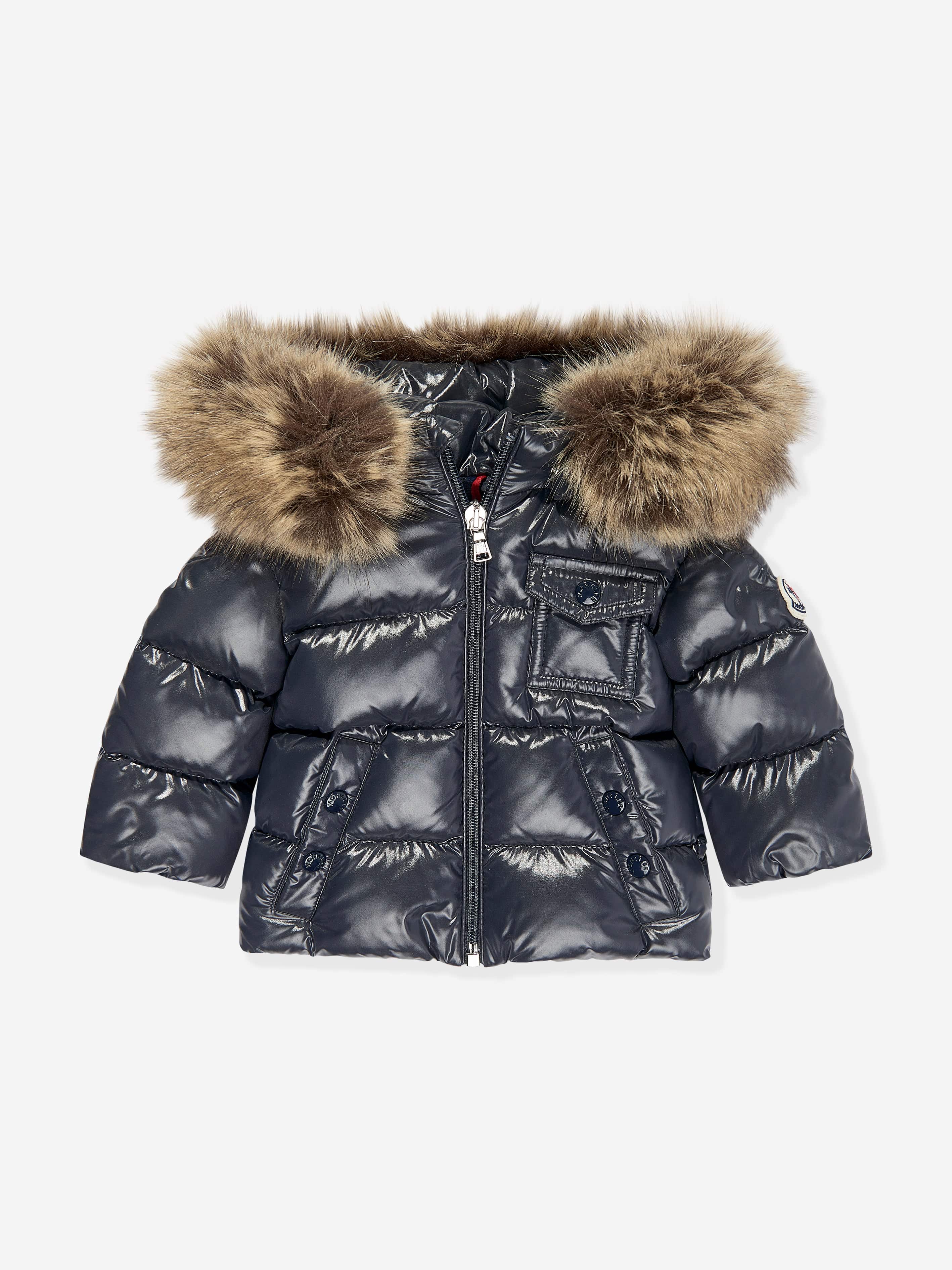 Moncler Enfant Baby Down Padded K2F Jacket in Navy Buy Cheap Visit New