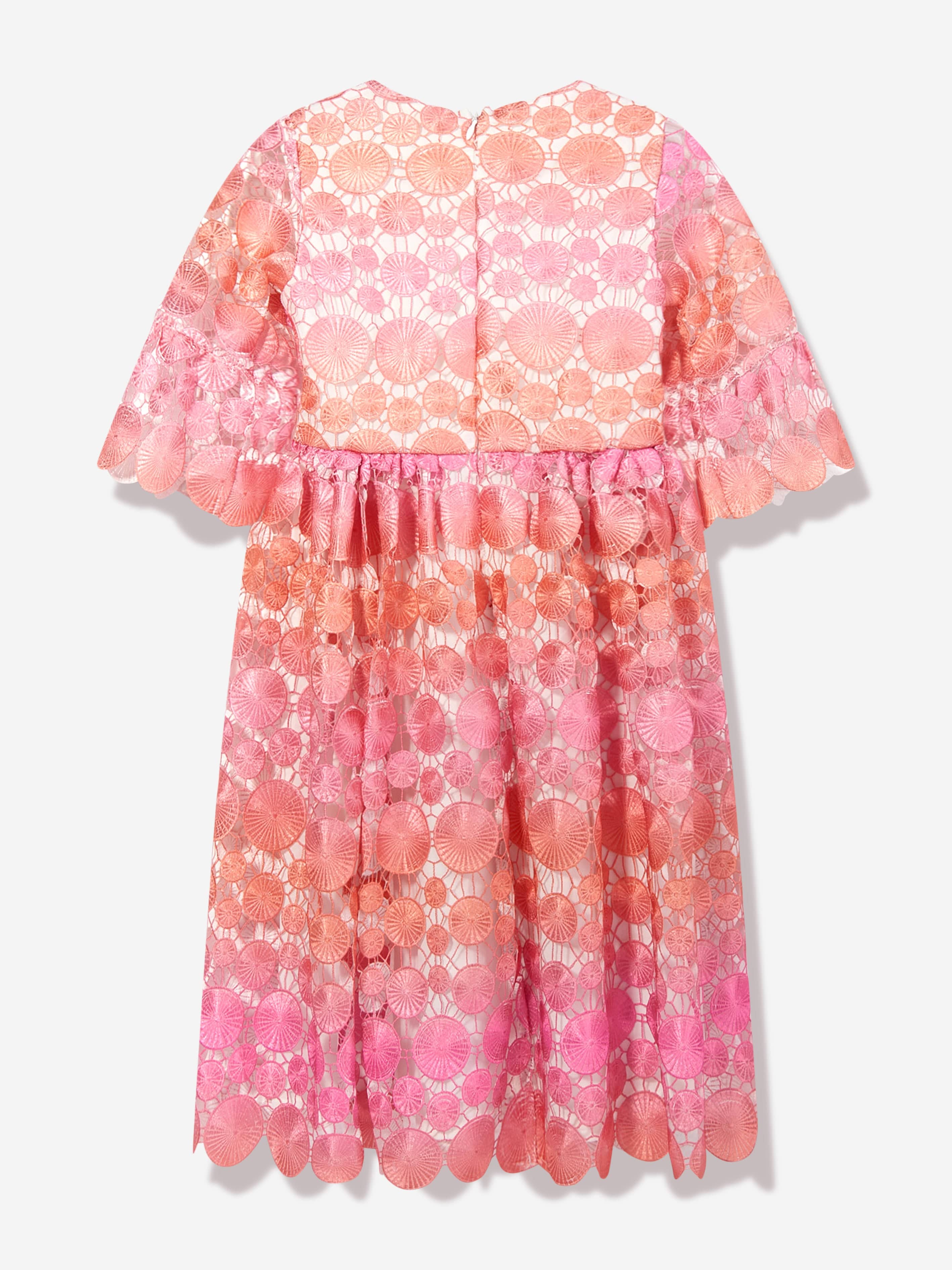 Marlo Girls Louise Embroidered Dress in Multicolour Discount Authentic Online