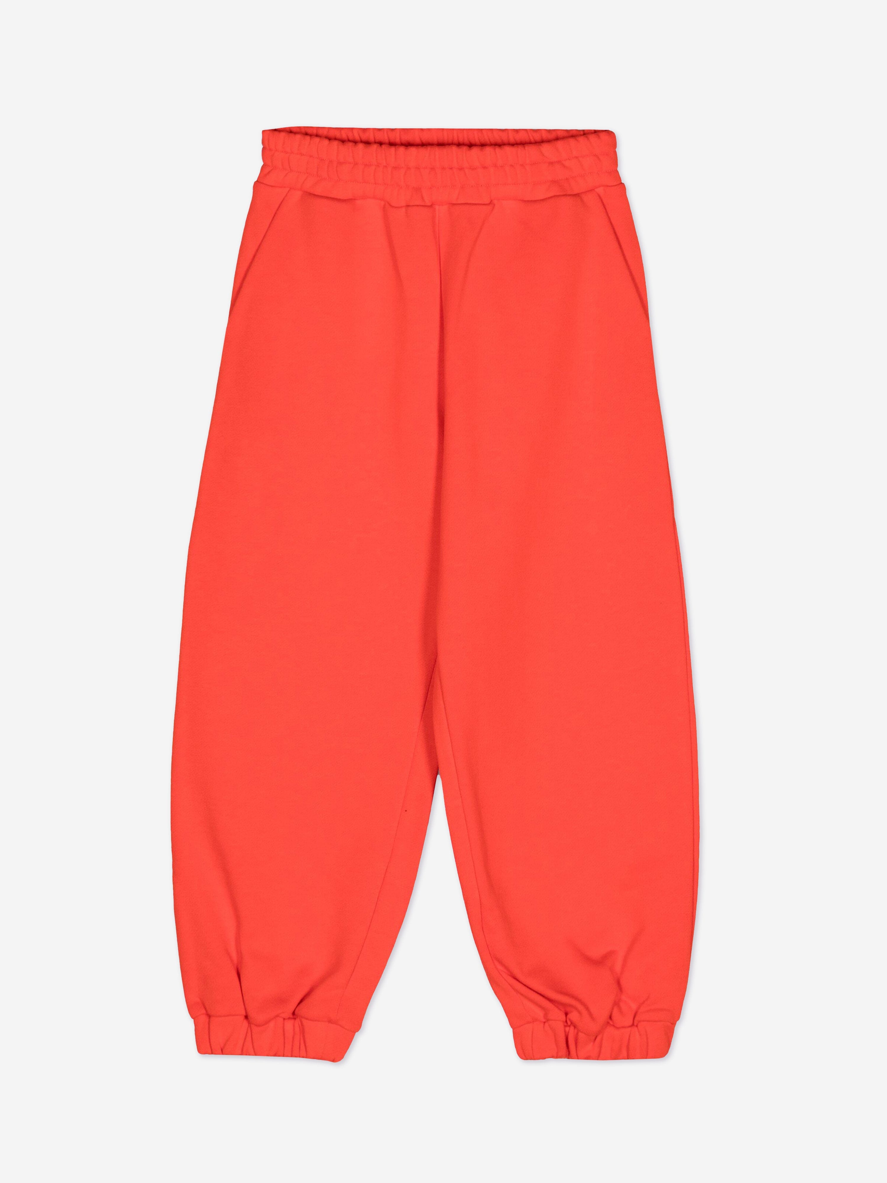 Fendi Kids Logo Joggers in Red From China