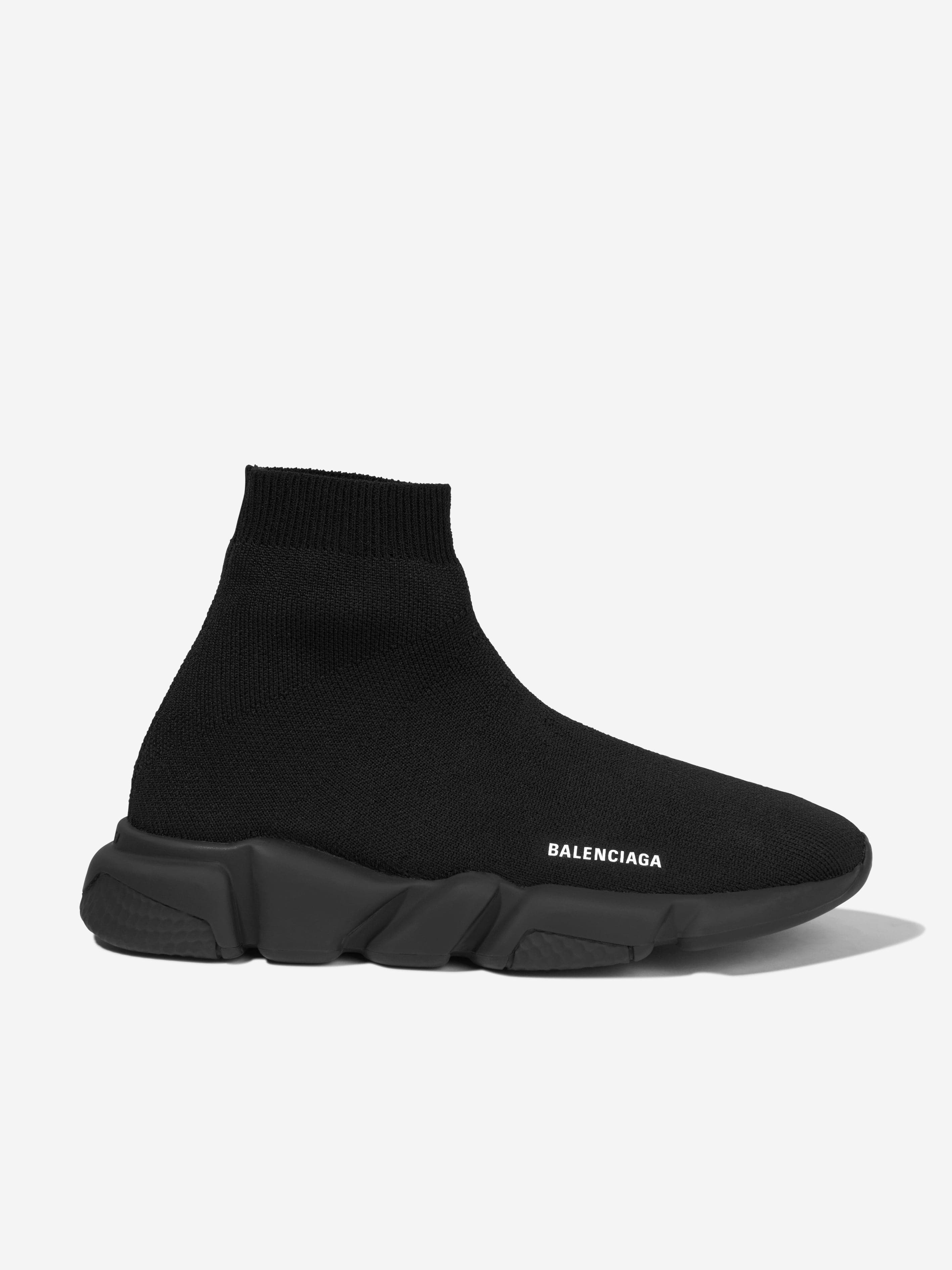 Balenciaga Kids Speed Trainers in Black For Sale 2025