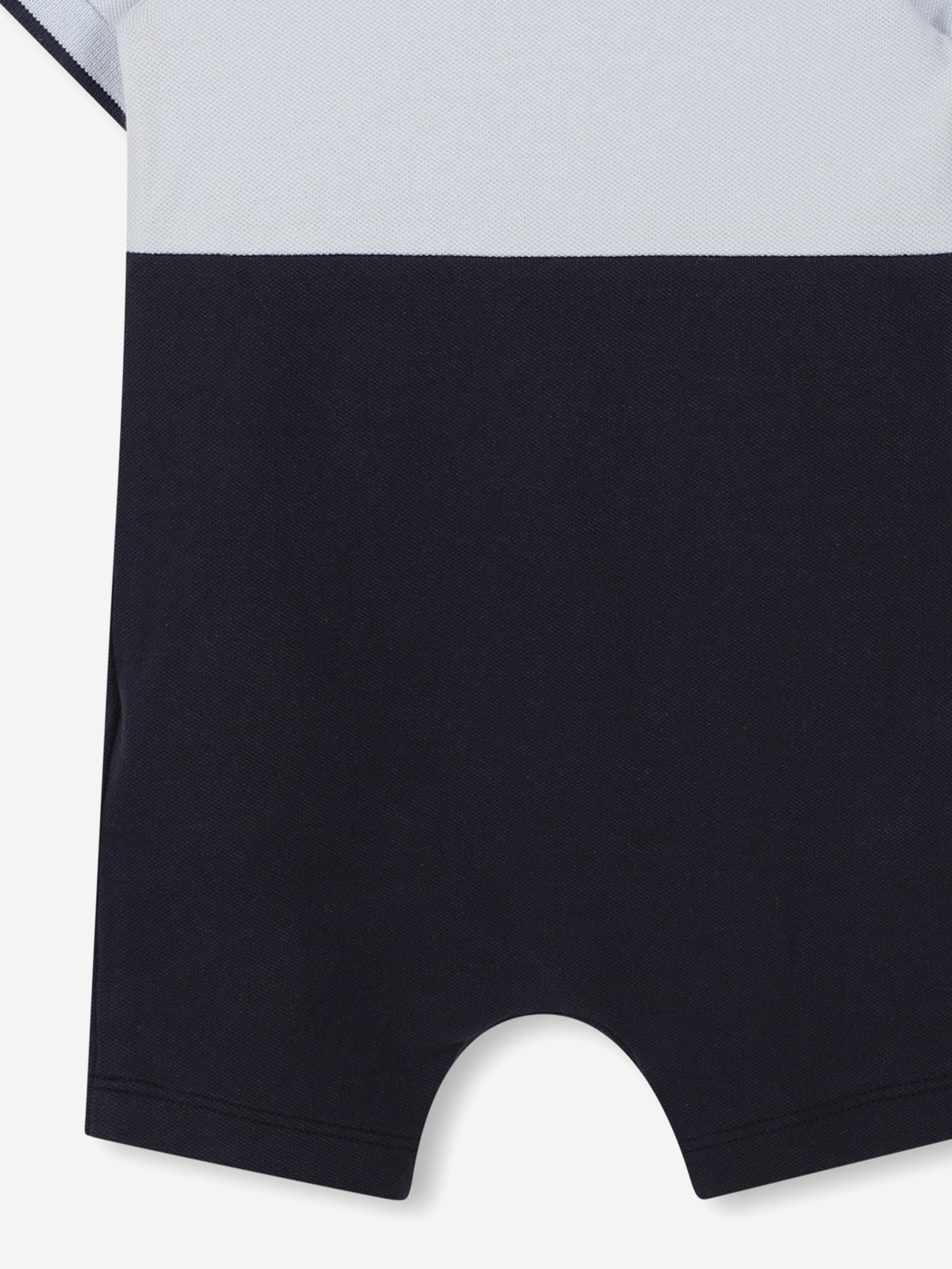 BOSS Baby Boys Logo Print Romper in Navy Sale Pick A Best