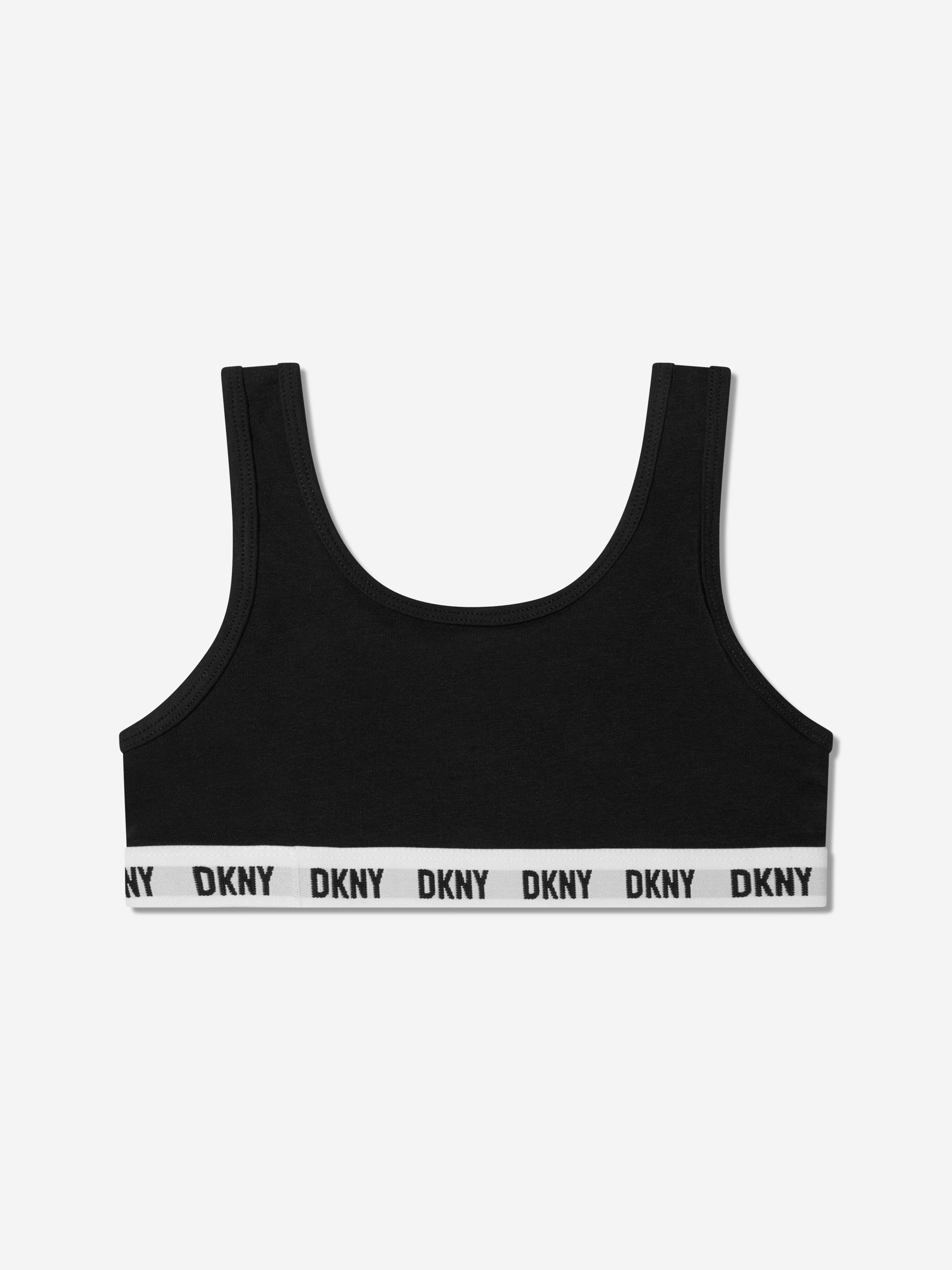 DKNY Girls 3 Pack Sports Bra Set in Black Free Shipping Cheap Pice