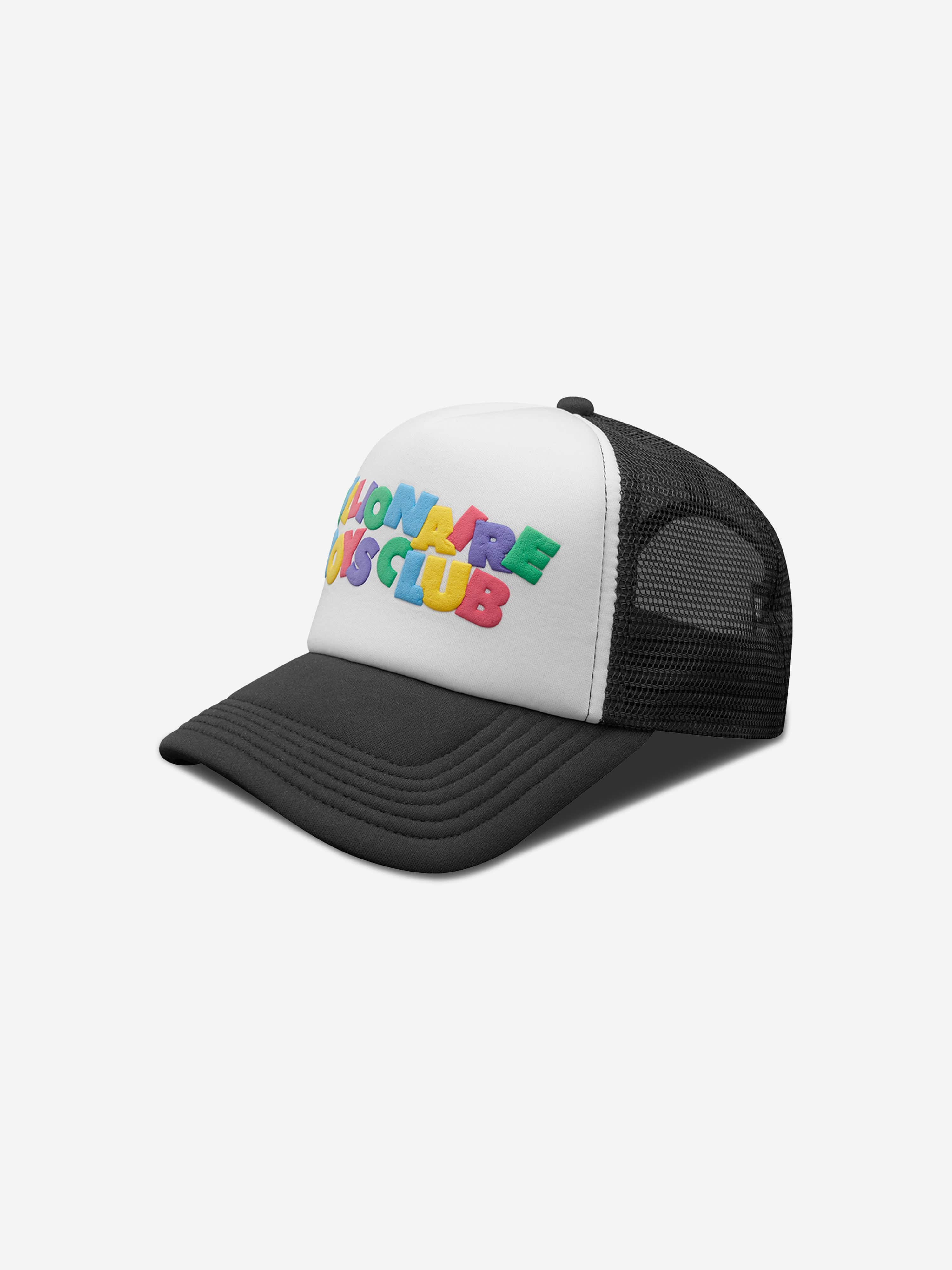 Billionaire Boys Club Kids Puff Print Black Logo Trucker Cap in Black Latest Collections Cheap Pice