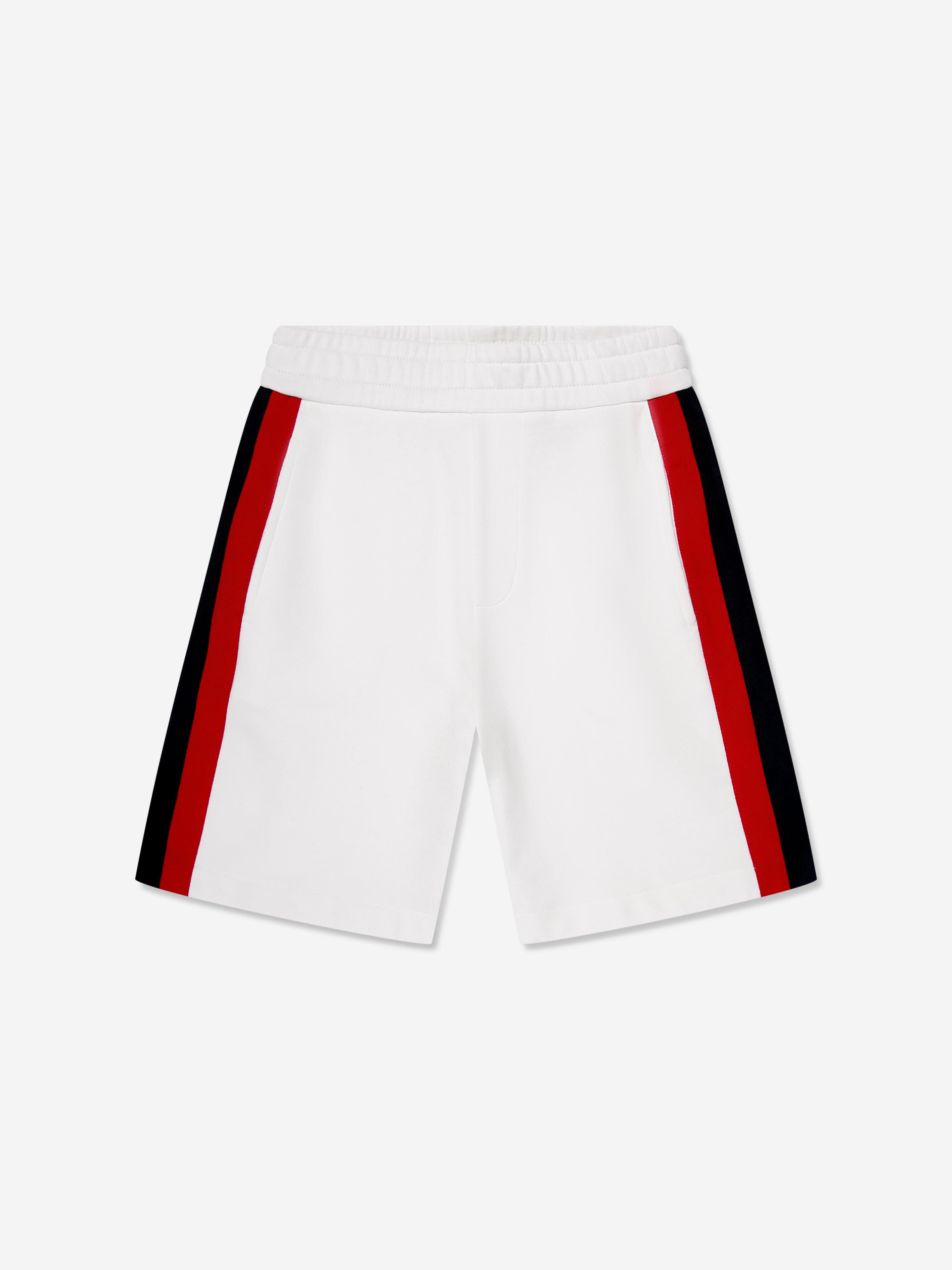 Moncler Enfant Boys Bermuda Shorts in White Original For Sale