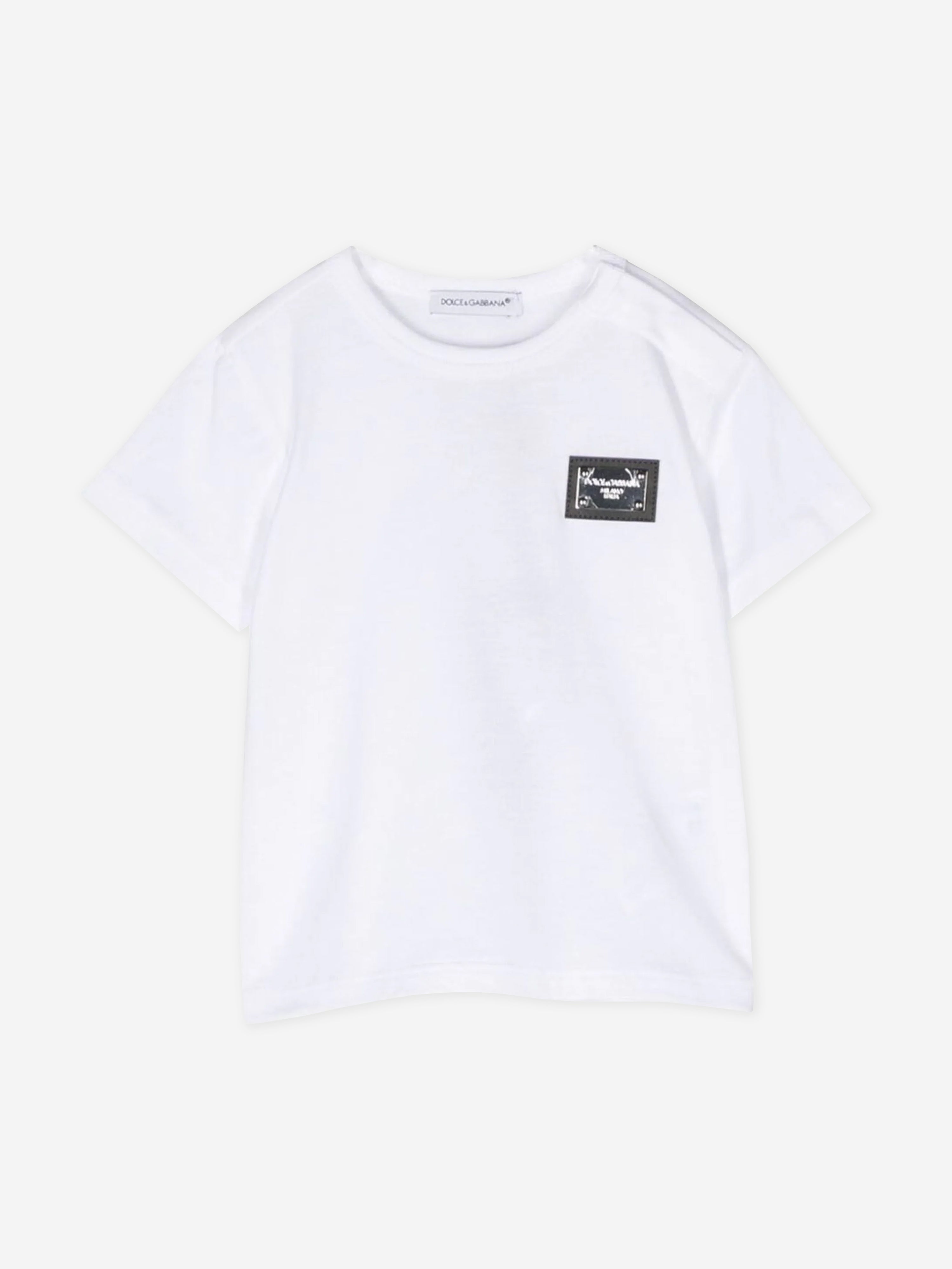 Dolce & Gabbana Baby Boys Logo T-Shirt in White Cheap Sale Outlet Locations