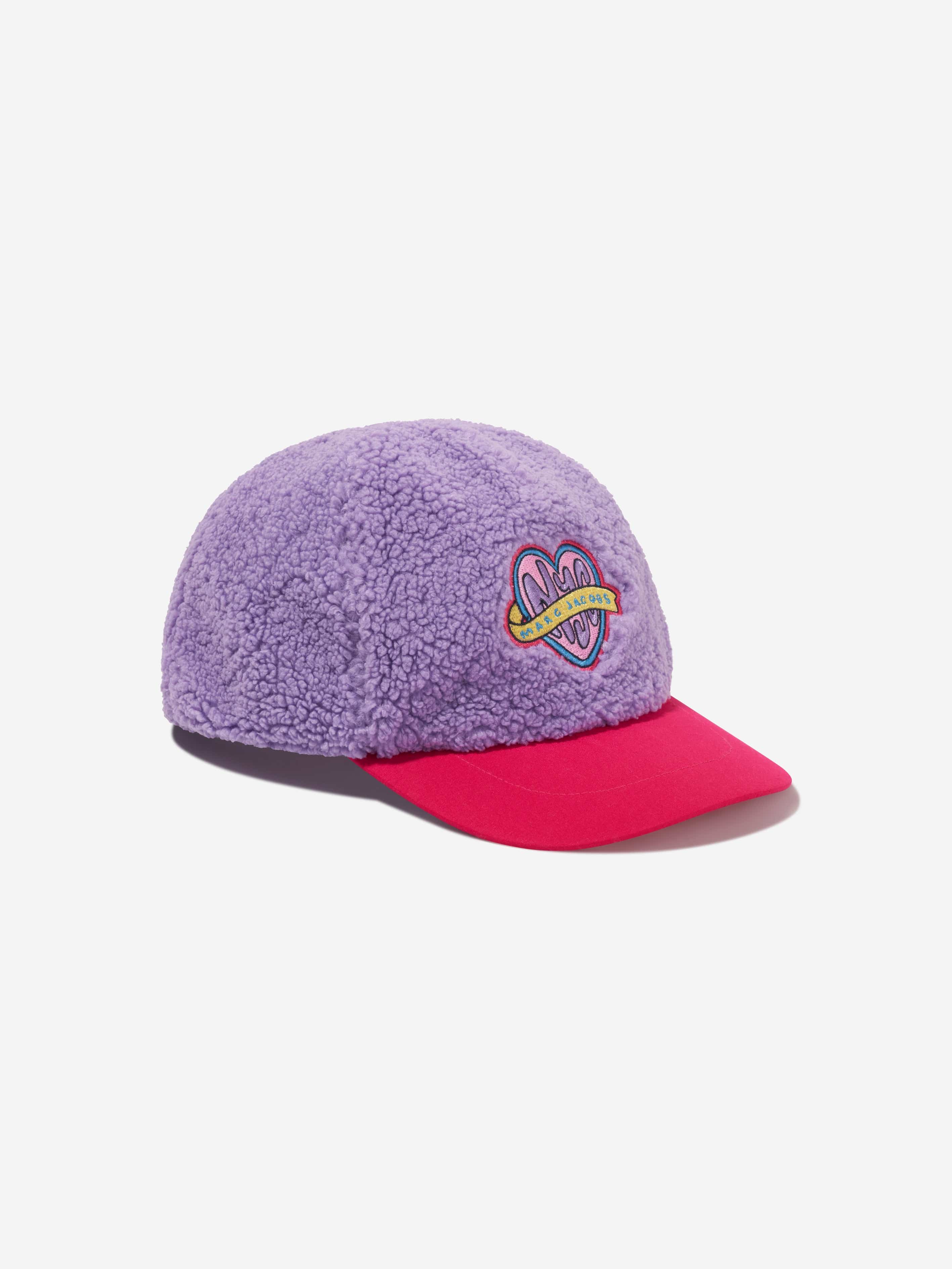 MARC JACOBS Girls Faux Shearling Cap in Purple Clearance Online Online