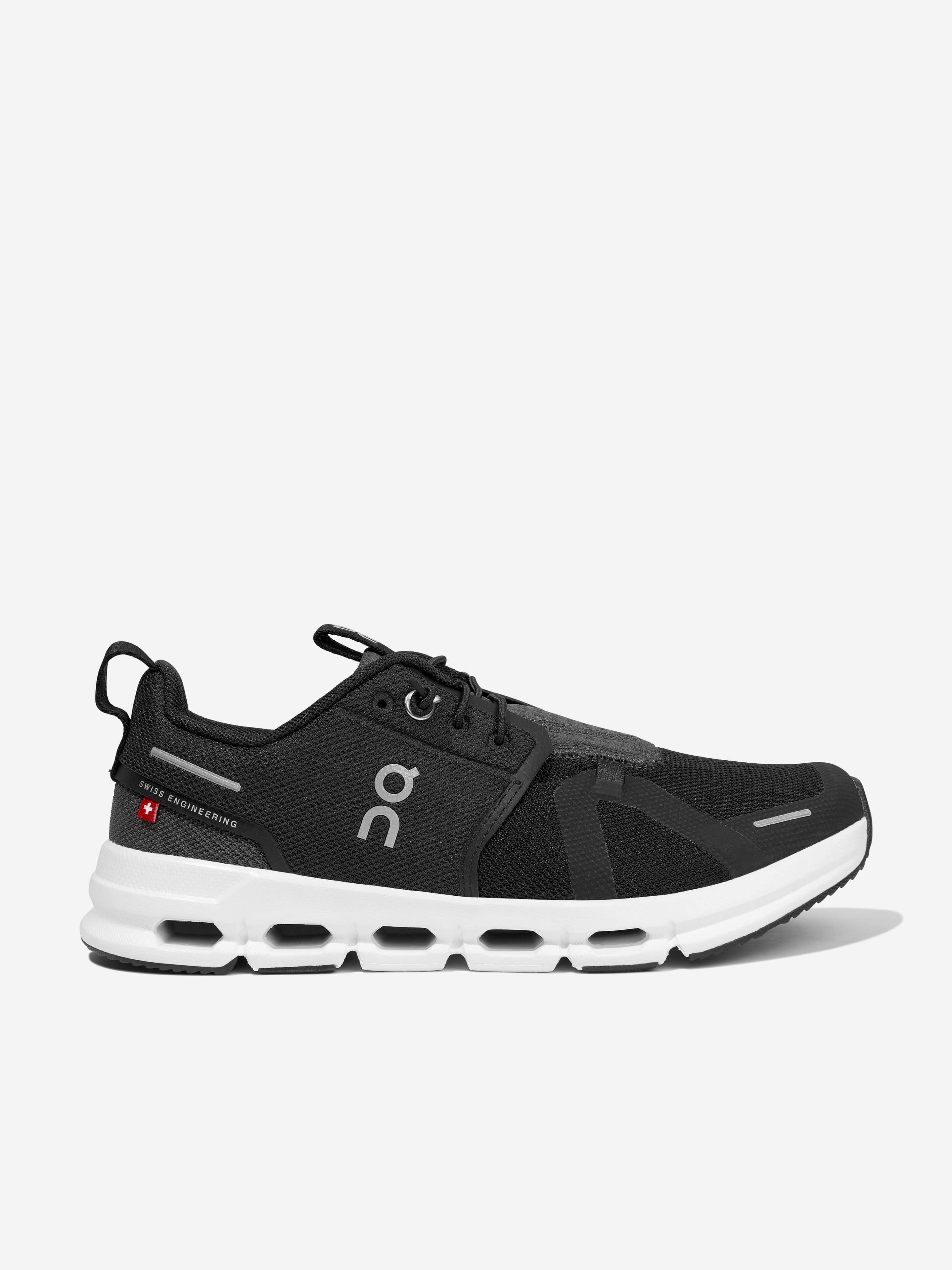 On Running Kids Cloud Sky Trainers in Black Fake Cheap Online