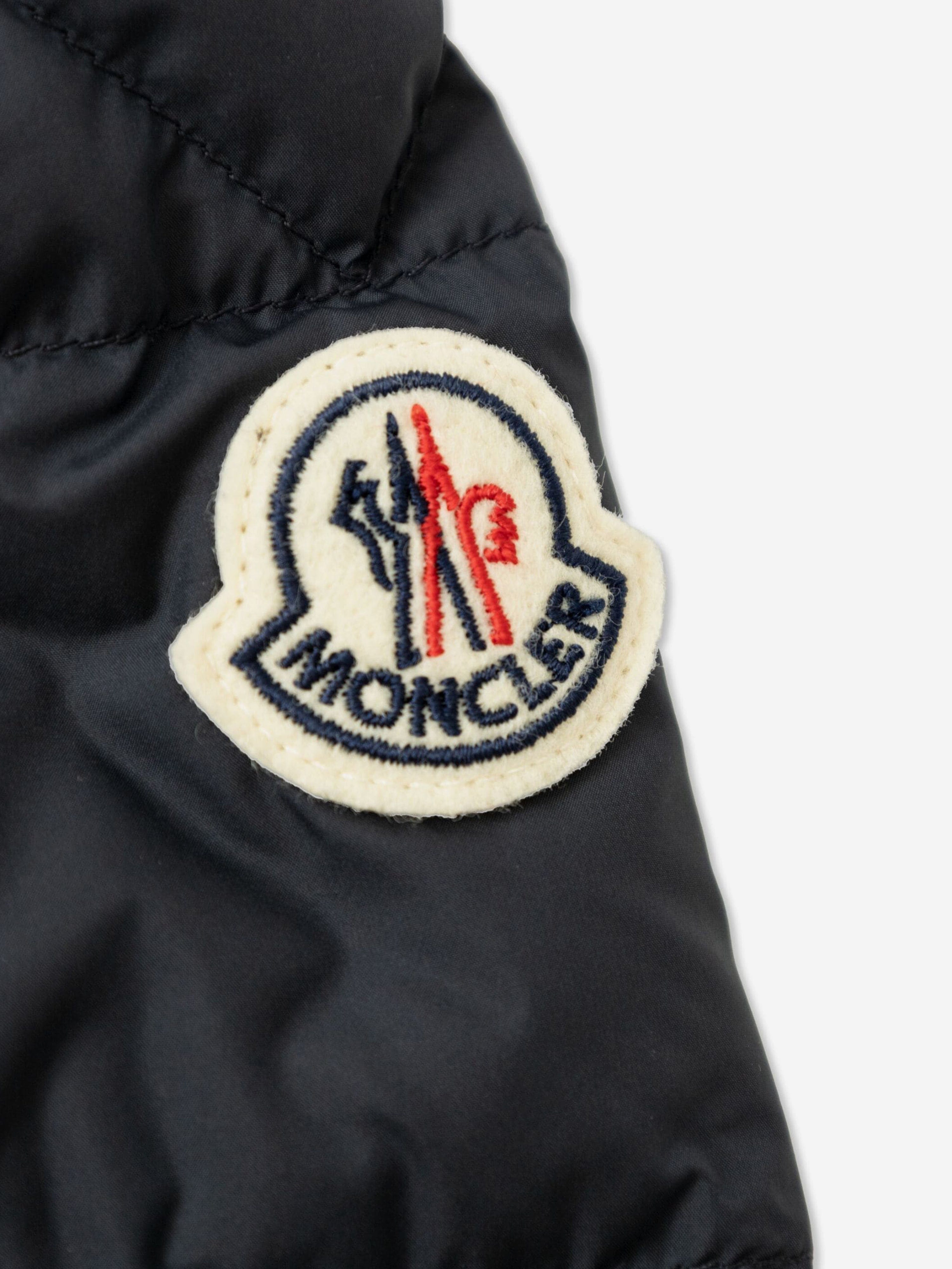 Moncler Enfant Boys Down Padded Vashiti Jacket in Navy Cheap Sale Amazing Pice