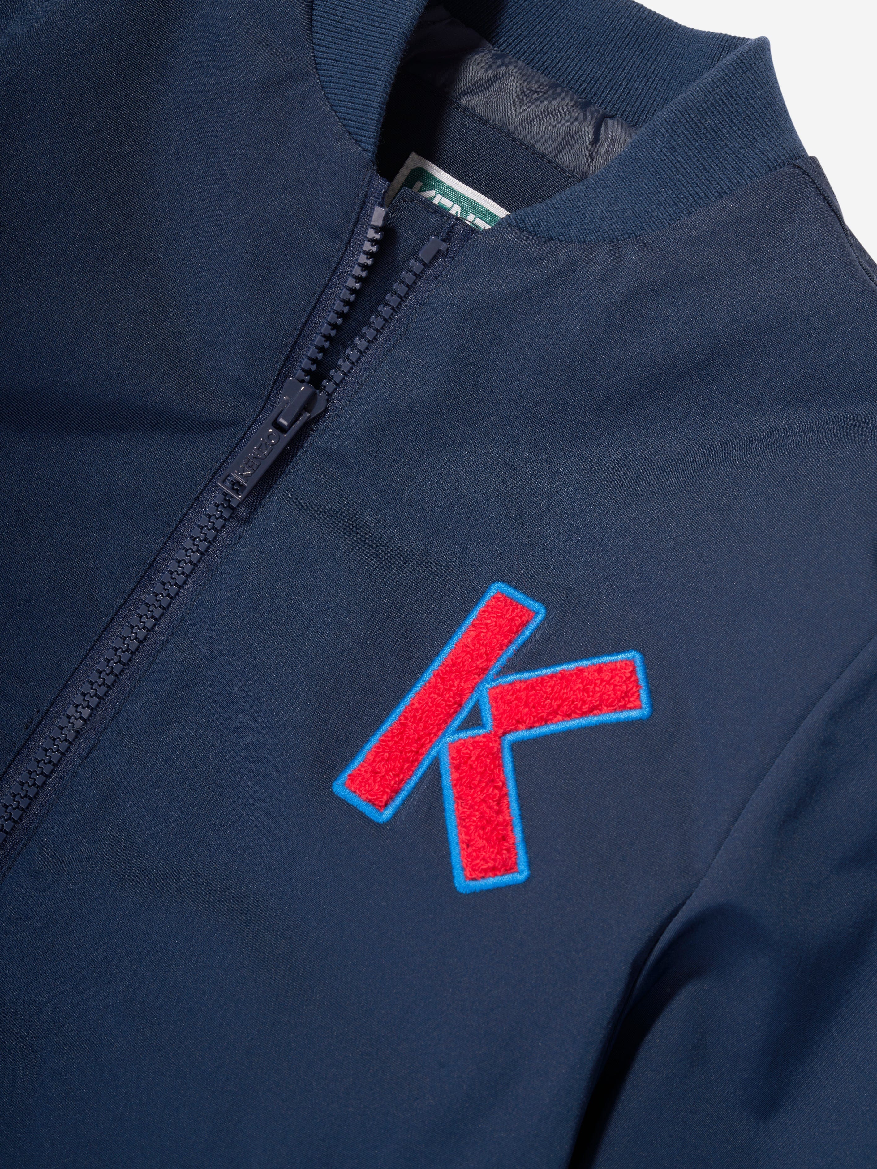 KENZO Kids Logo Zip Up Jacket in Navy Reliable Online