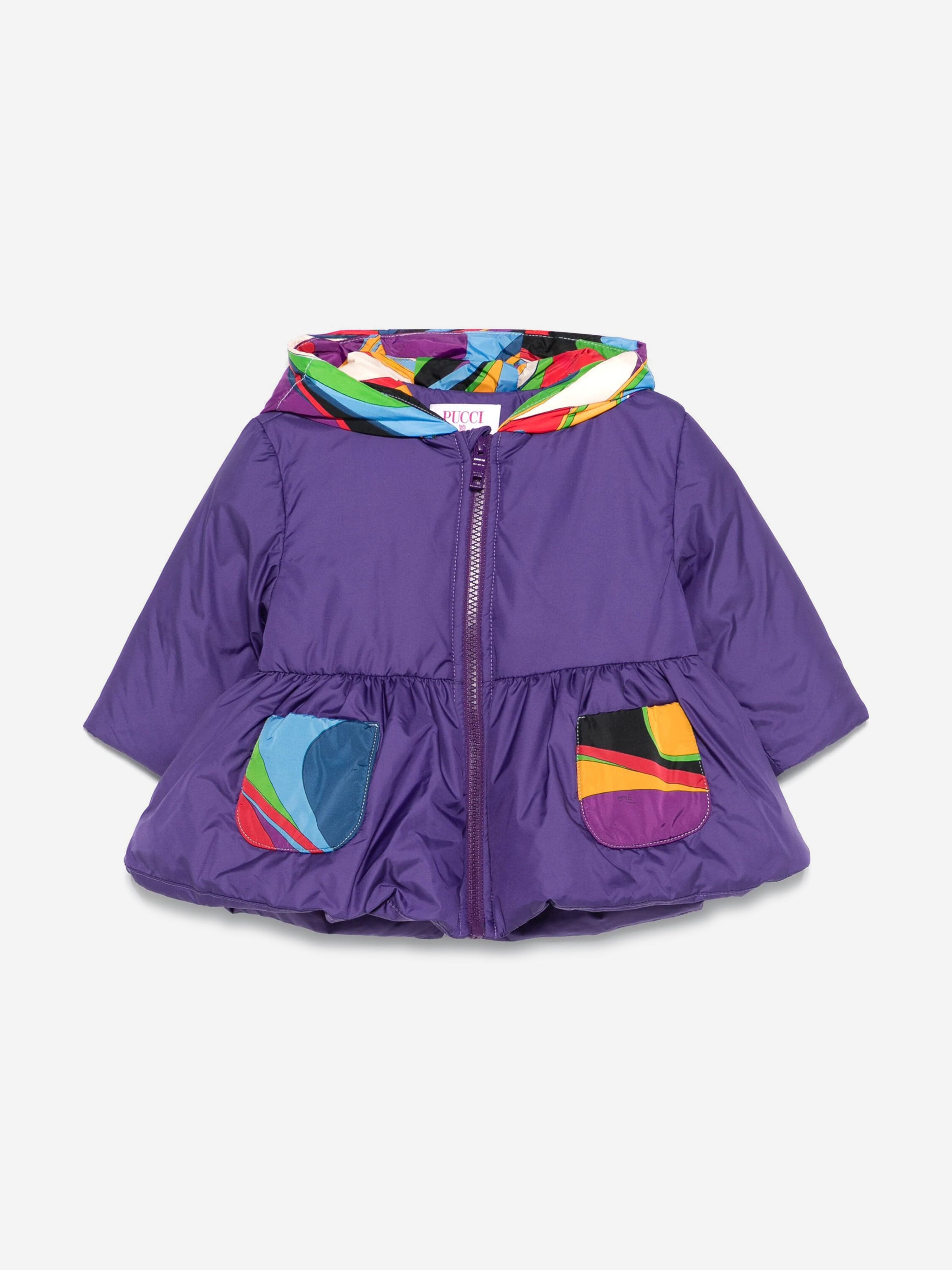 Pucci Baby Girls Puffer Jacket in Purple Get To Buy Cheap Online