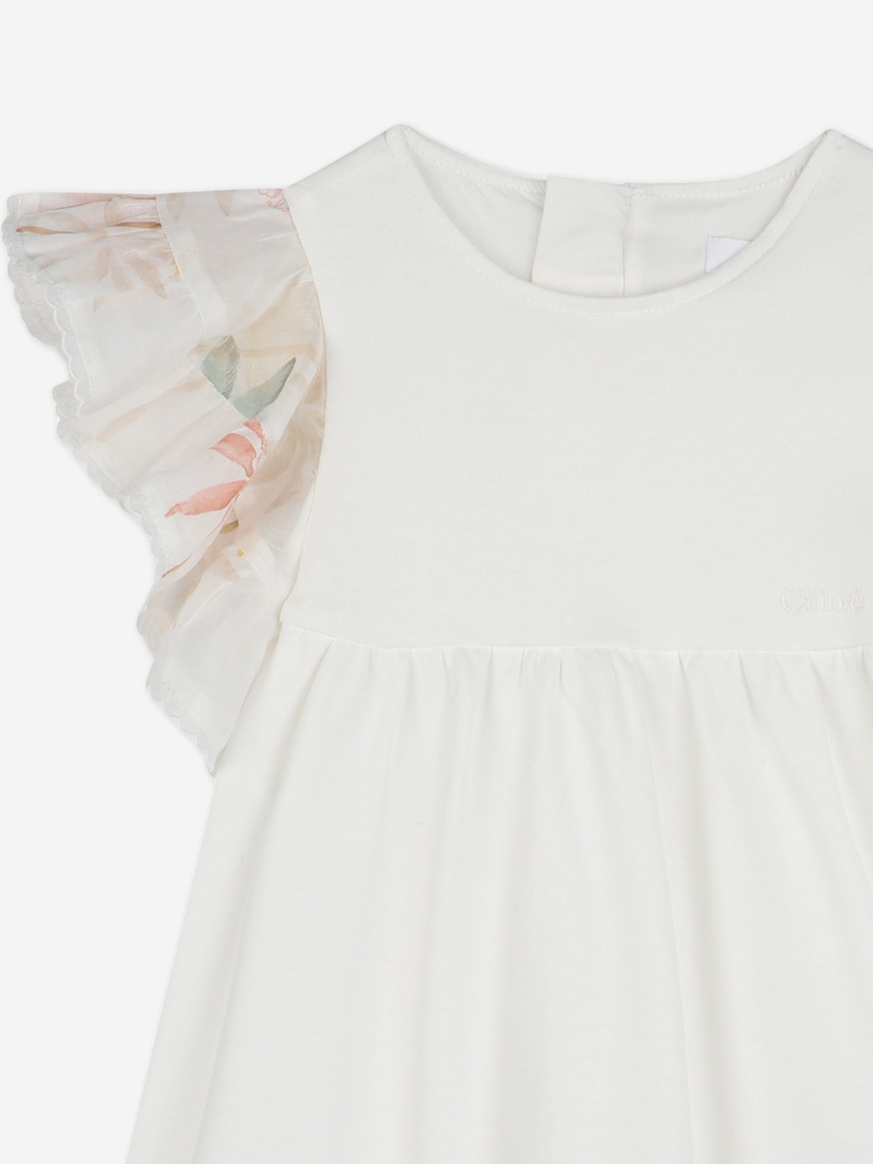 Chlo¨¦ Baby Girls Palm Grove Ruffle Dress in Ivory Online Cheap Online