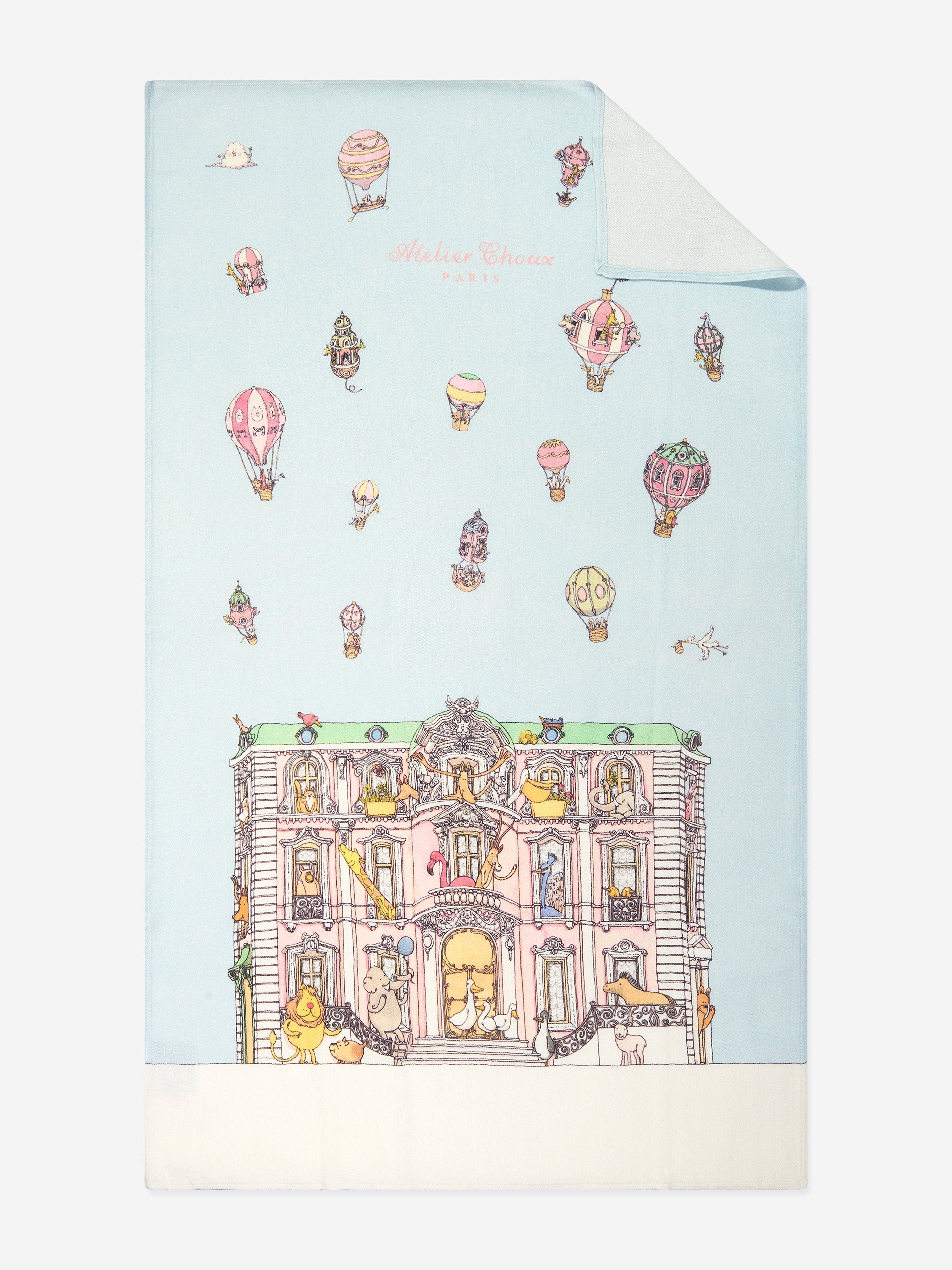 Atelier Choux Baby Cashmere Monceau Blanket in Pink (120cm) Outlet Exclusive