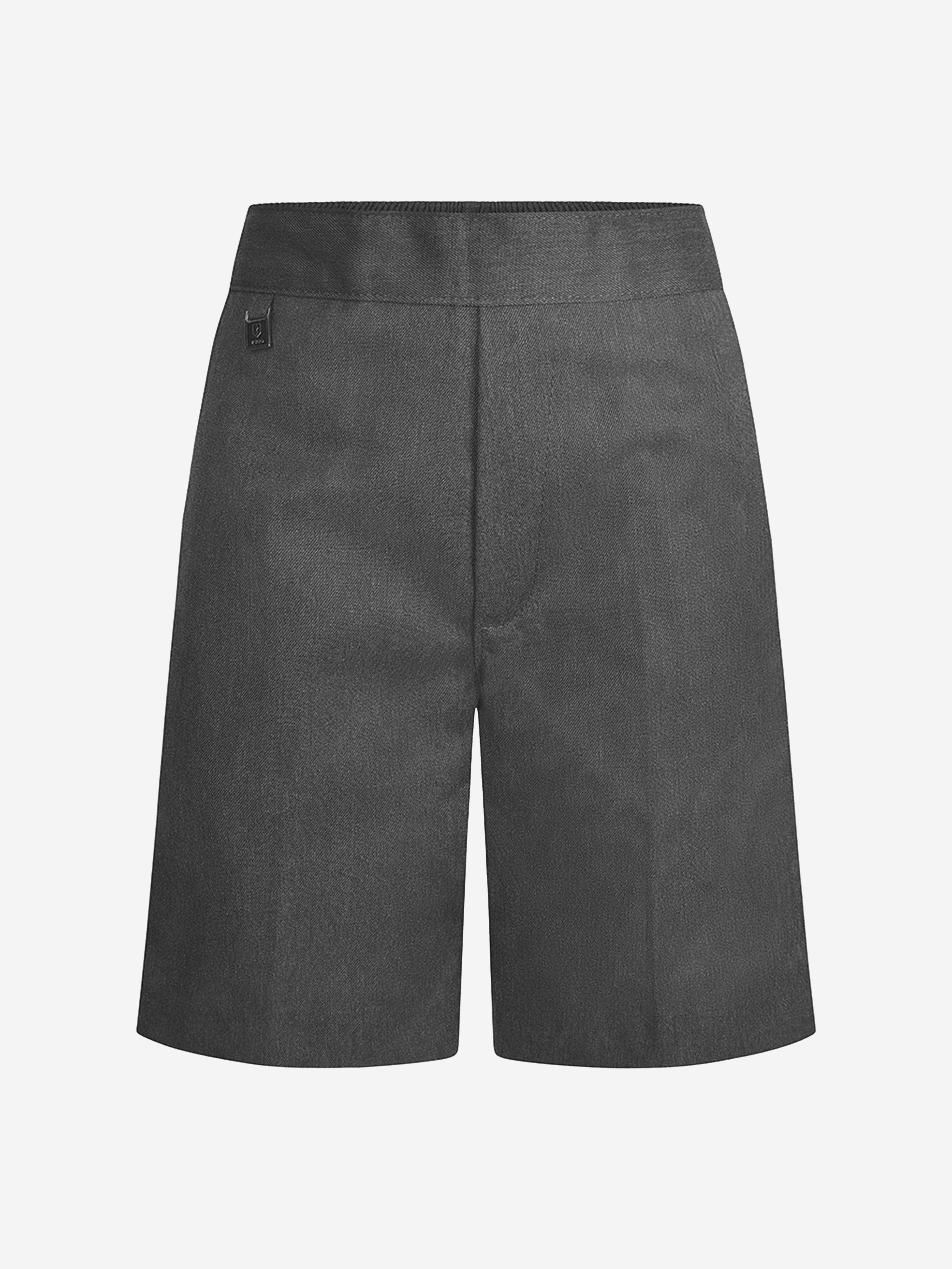 Zeco Kids School Half Elastic Back Pull Up Shorts in Grey Visit New Sale Online