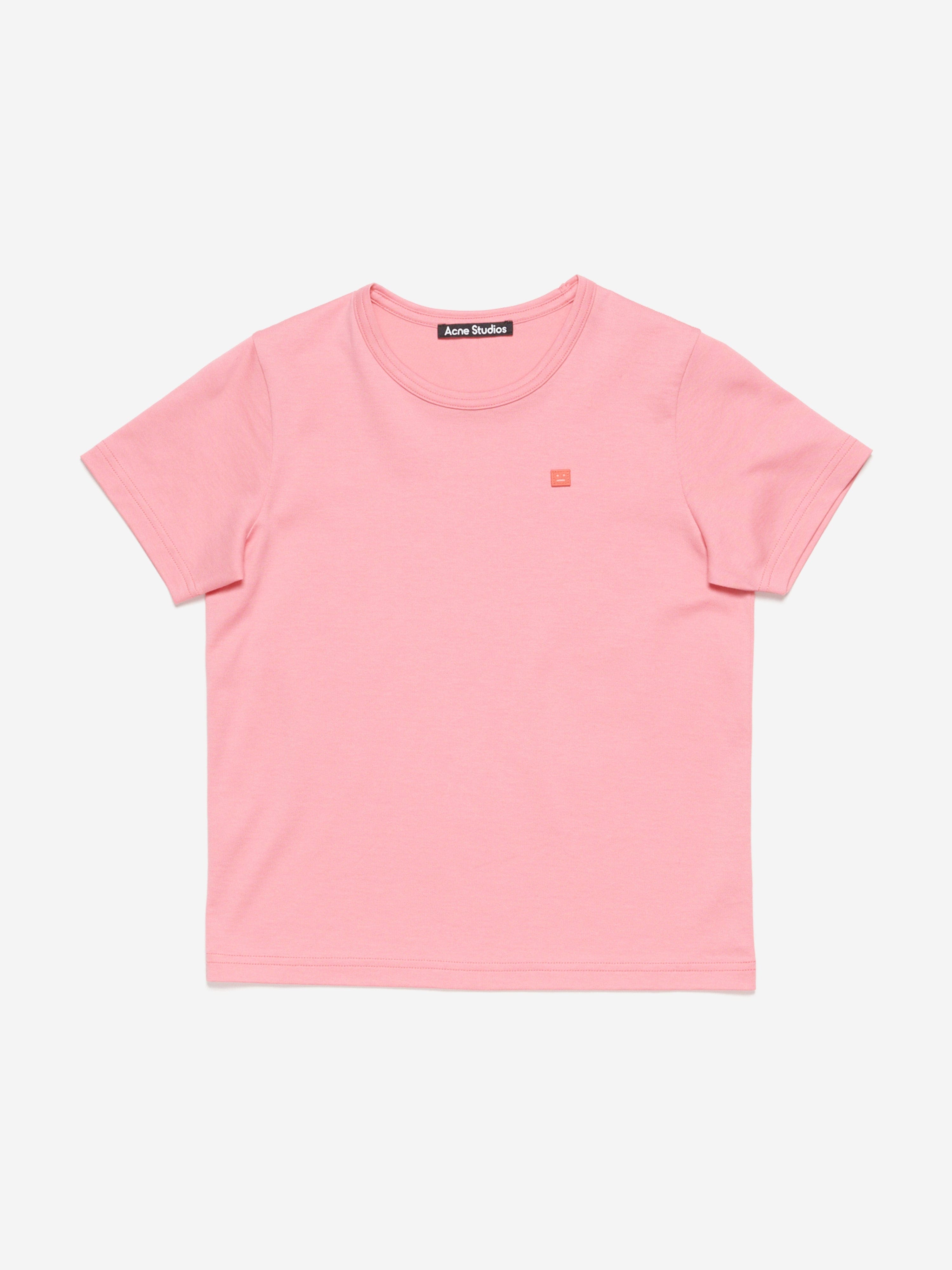 Acne Studios Kids Nash Face T-Shirt in Pink Buy Cheap Genuine