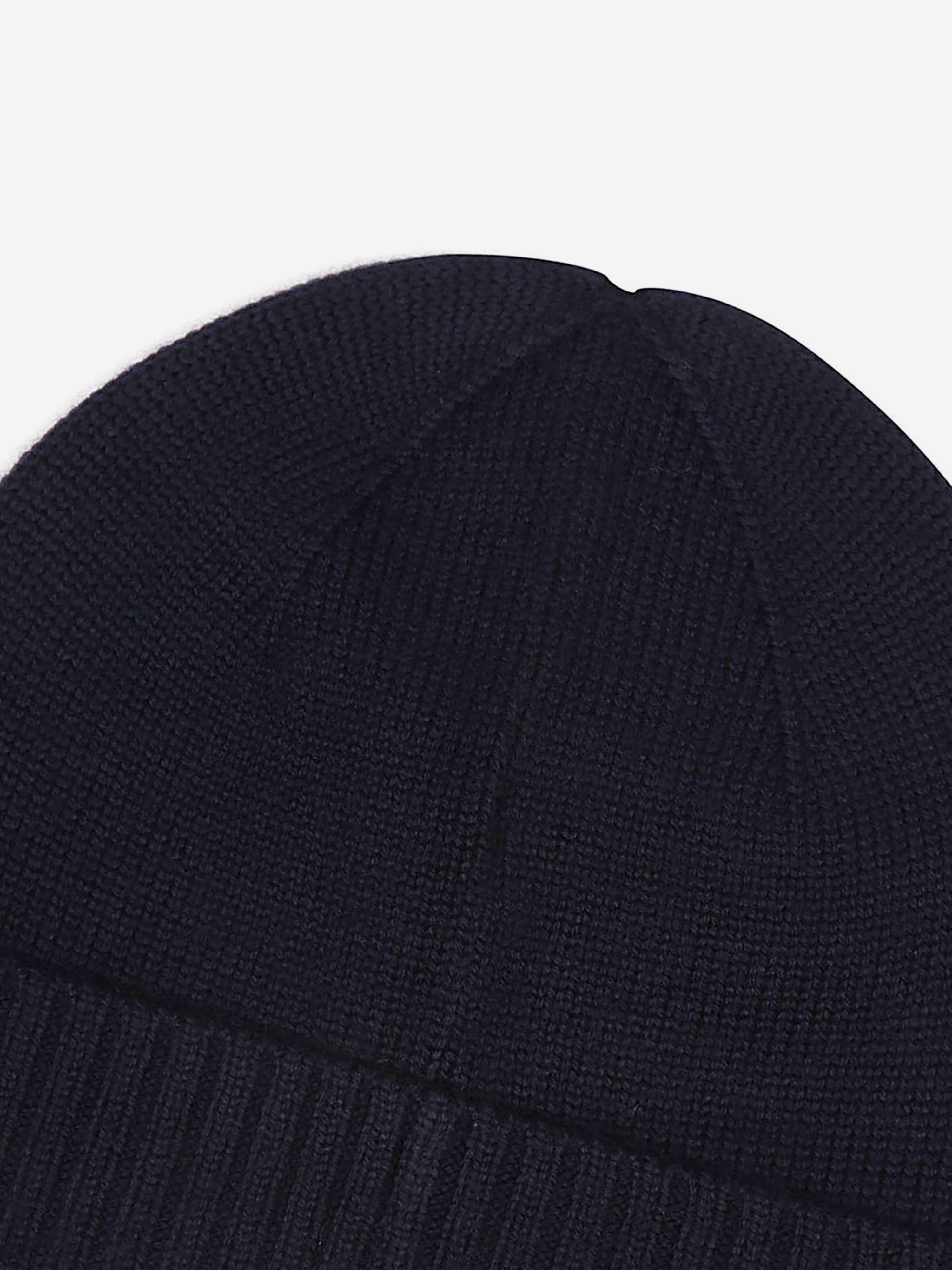Ralph Lauren Boys Merino Wool Beanie Hat in Navy Original For Sale