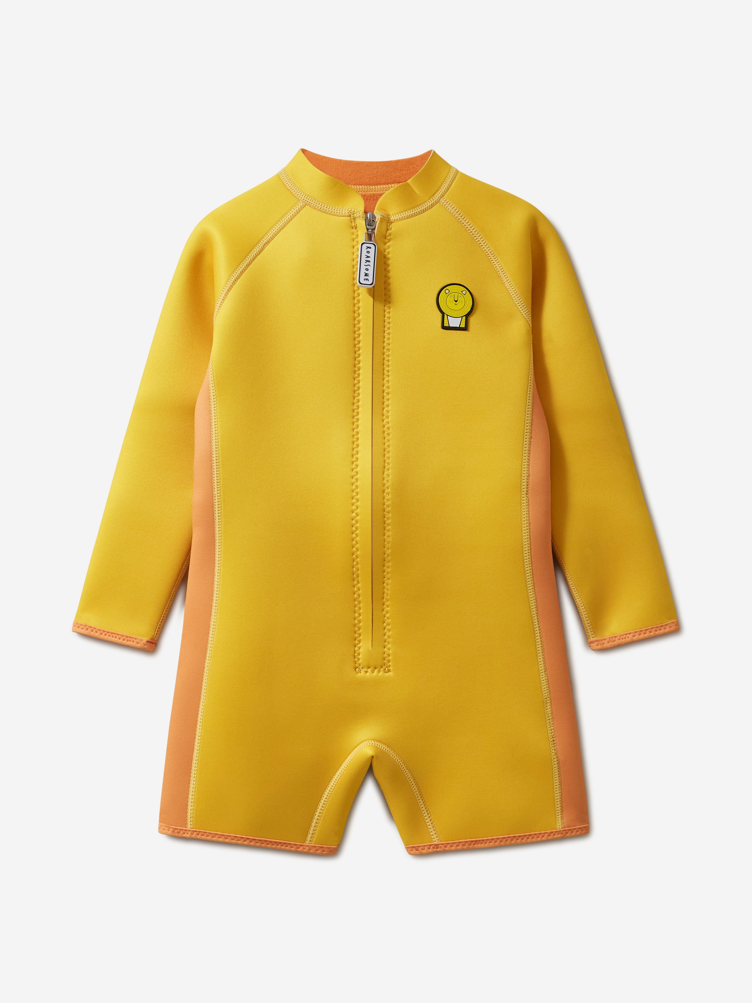 Roarsome Kids Cub The Lion Wet Suit In Yellow 100% Original