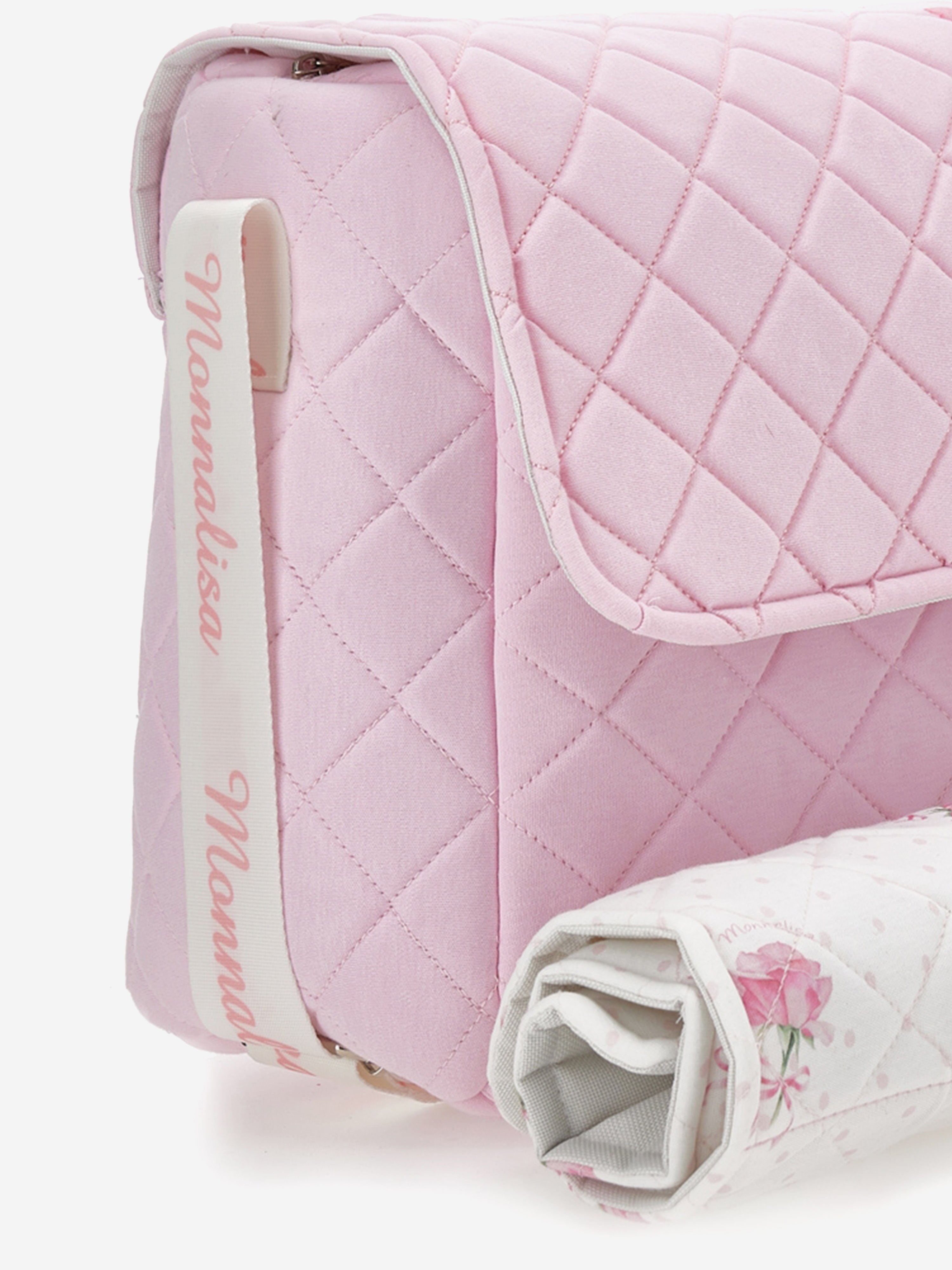 Baby Girls Quilted Rose Changing Bag in Pink (35cm) Sale How Much