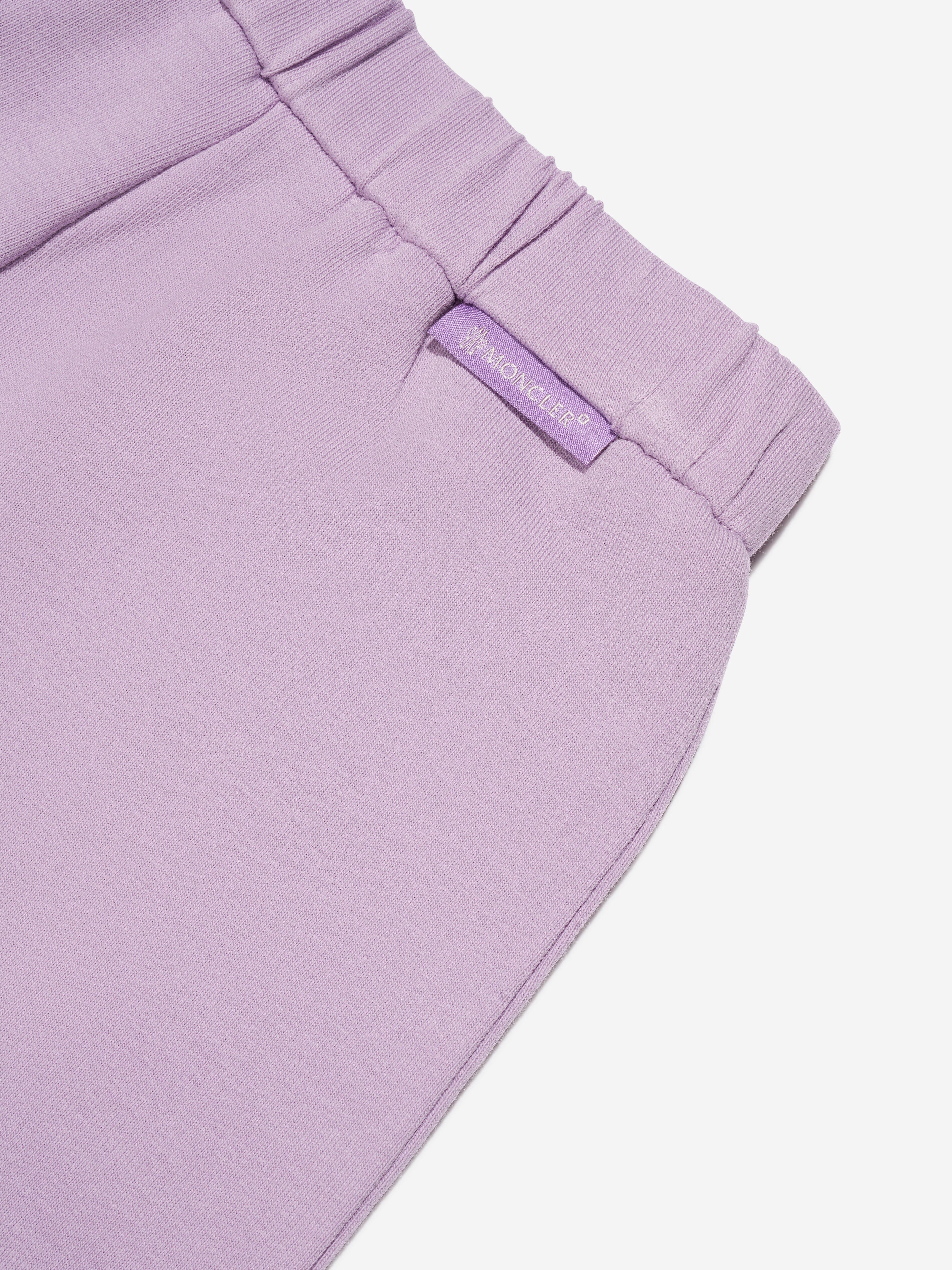 Moncler Enfant Baby Girls Logo Shorts in Lilac Clearance Best