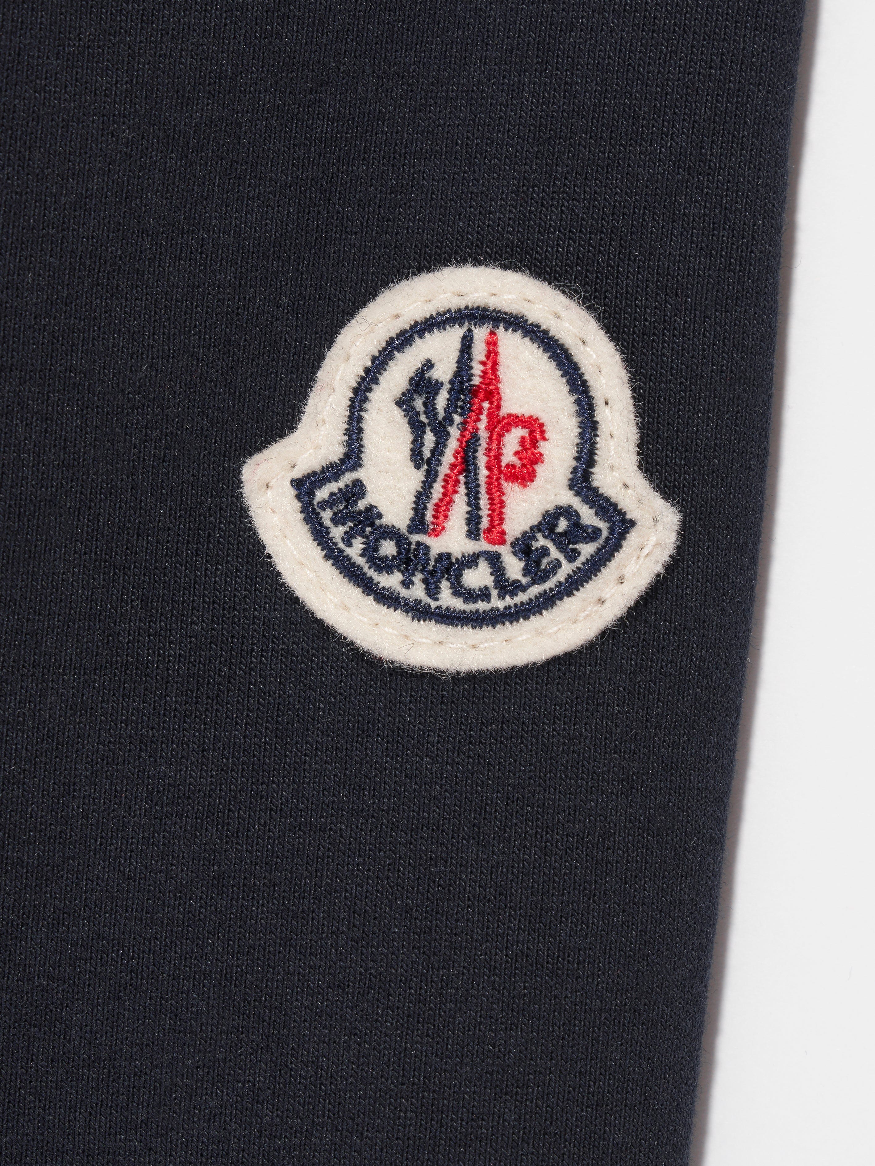 Moncler Enfant Baby Boys Logo Sweatshirt in Navy For Sale Free Shipping
