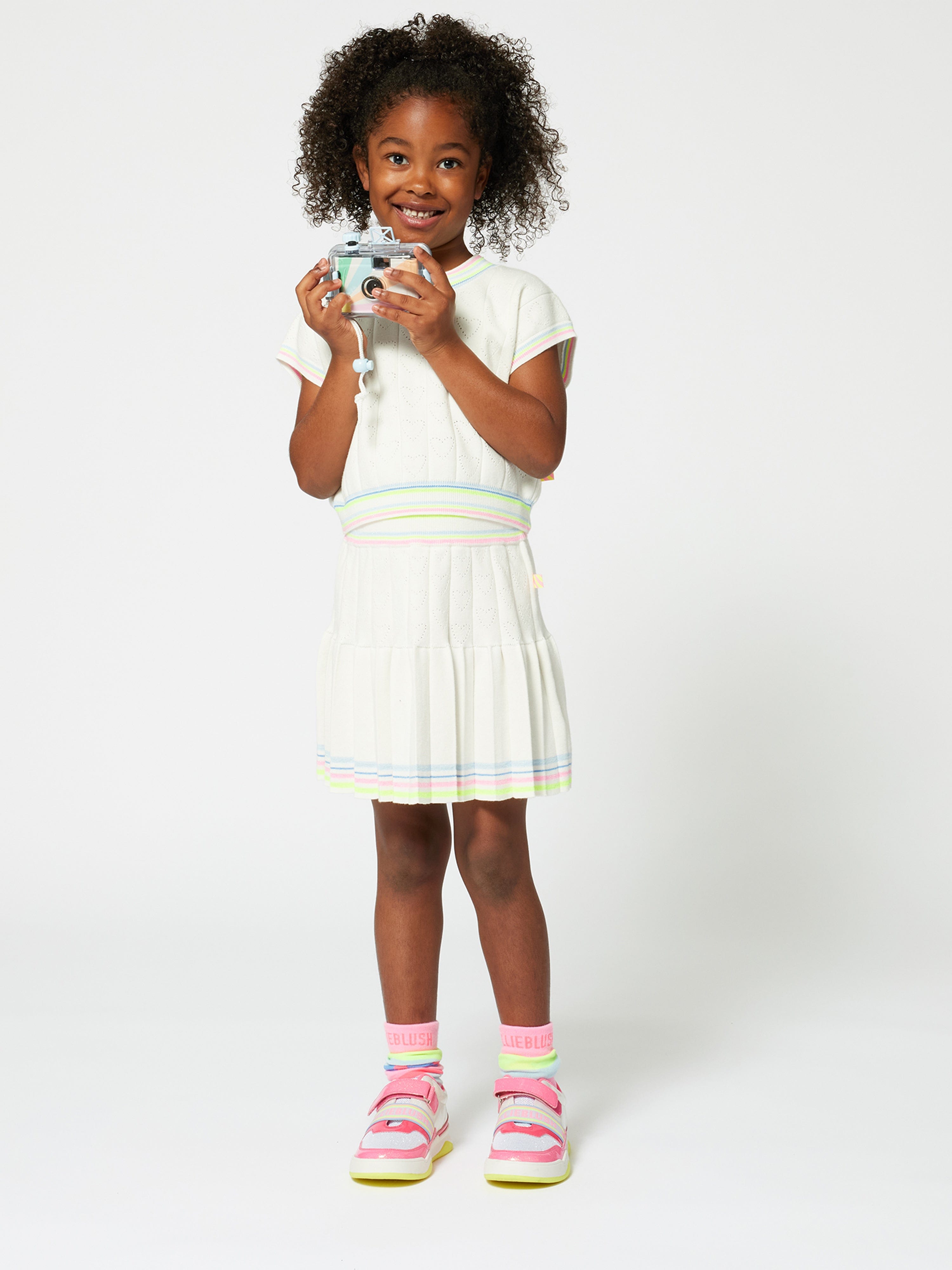 Girls Knitted Skirt in Ivory Cheap Sale Geniue Stockist