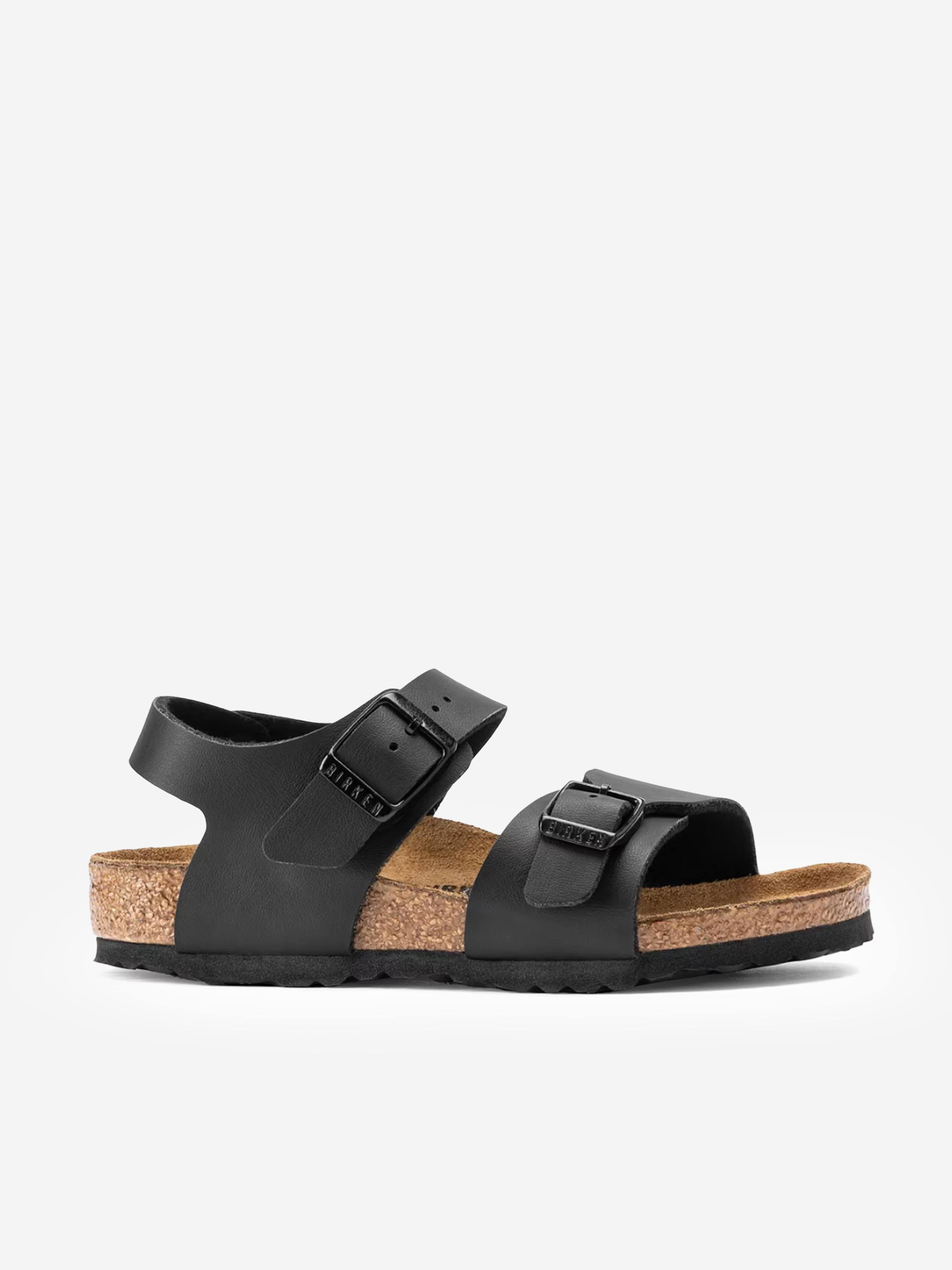 BIRKENSTOCK Boys New York Classic Sandals in Black Wiki Cheap Pice