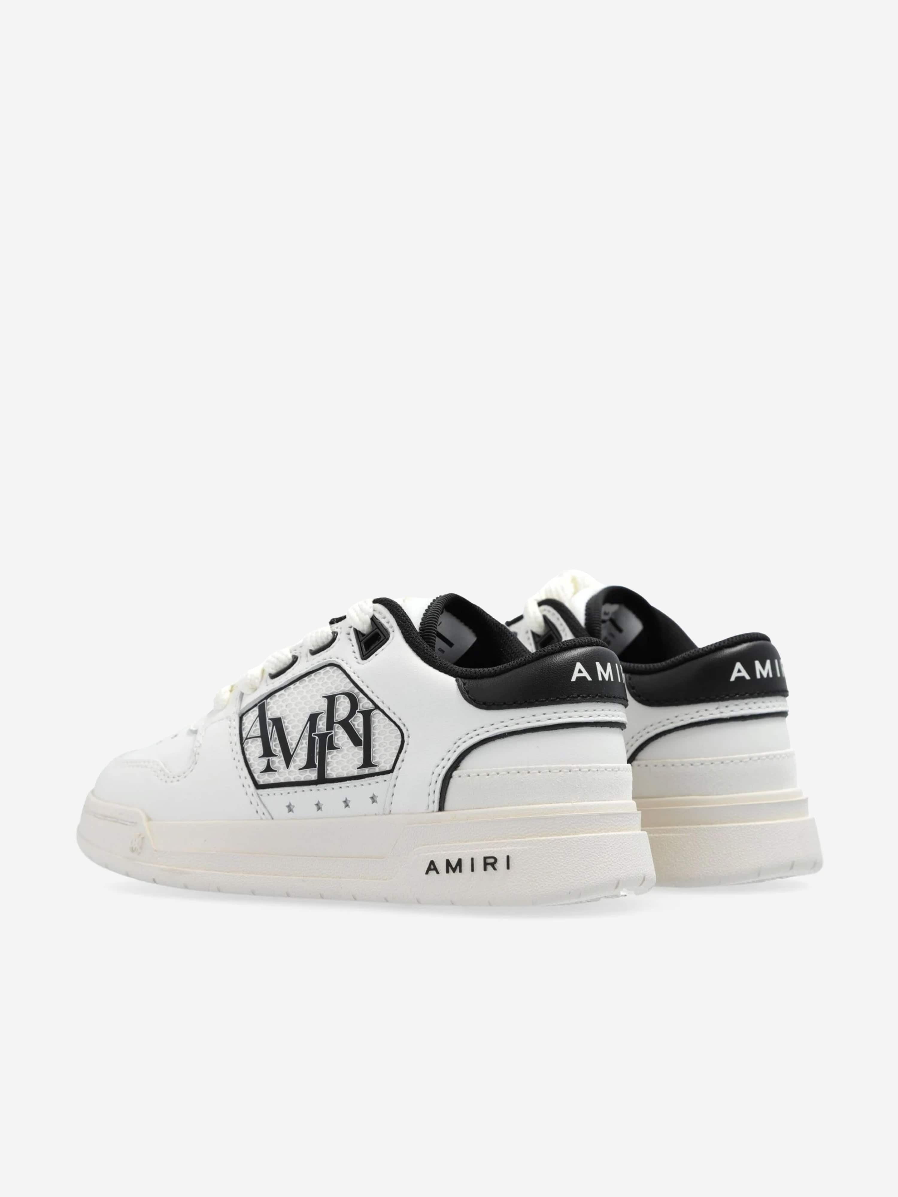 Amiri Kids Leather Classic Low Trainers in White Buy Cheap Wiki