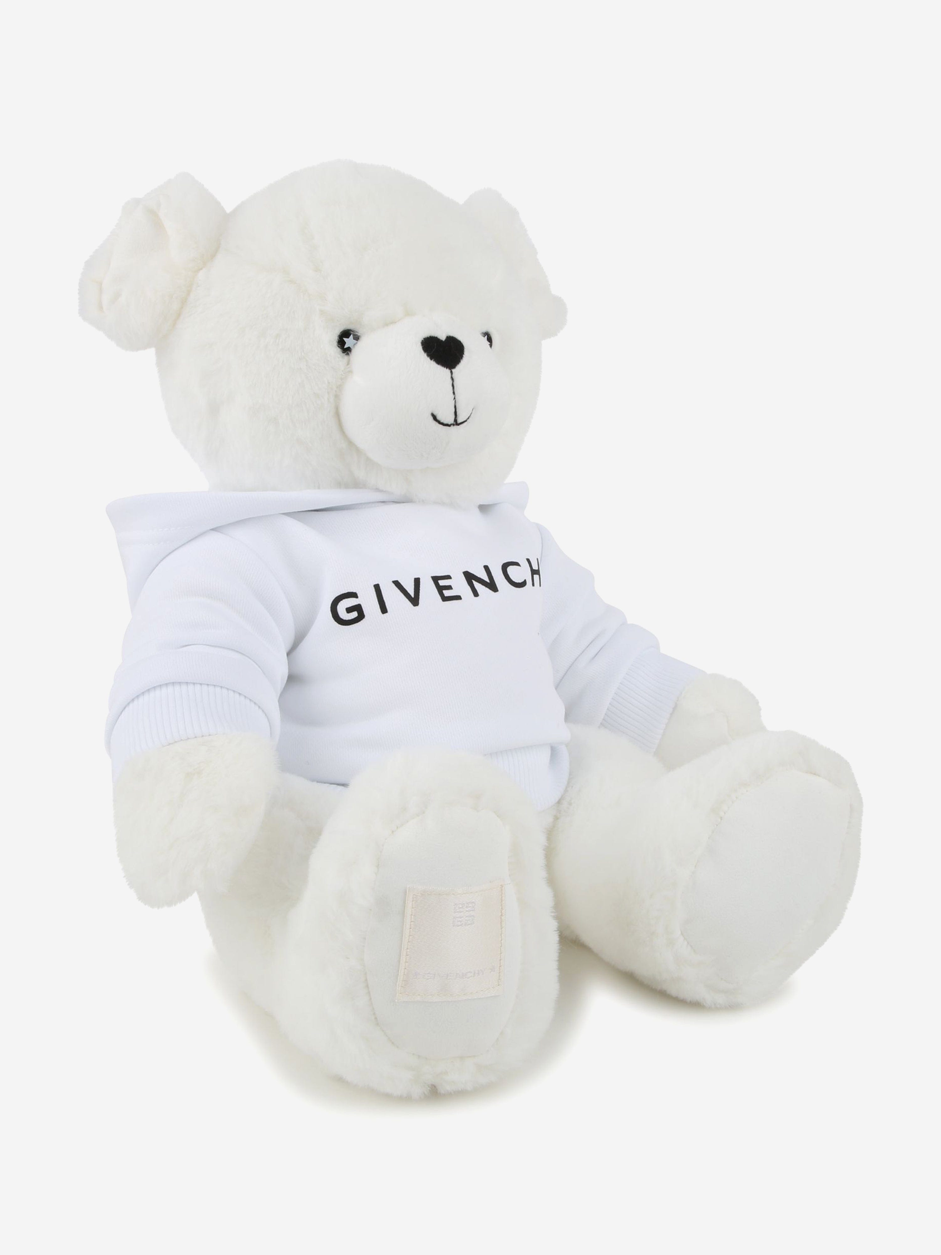 Teddy Soft Toy with Logo Hoodie in White Outlet 2025 Newest
