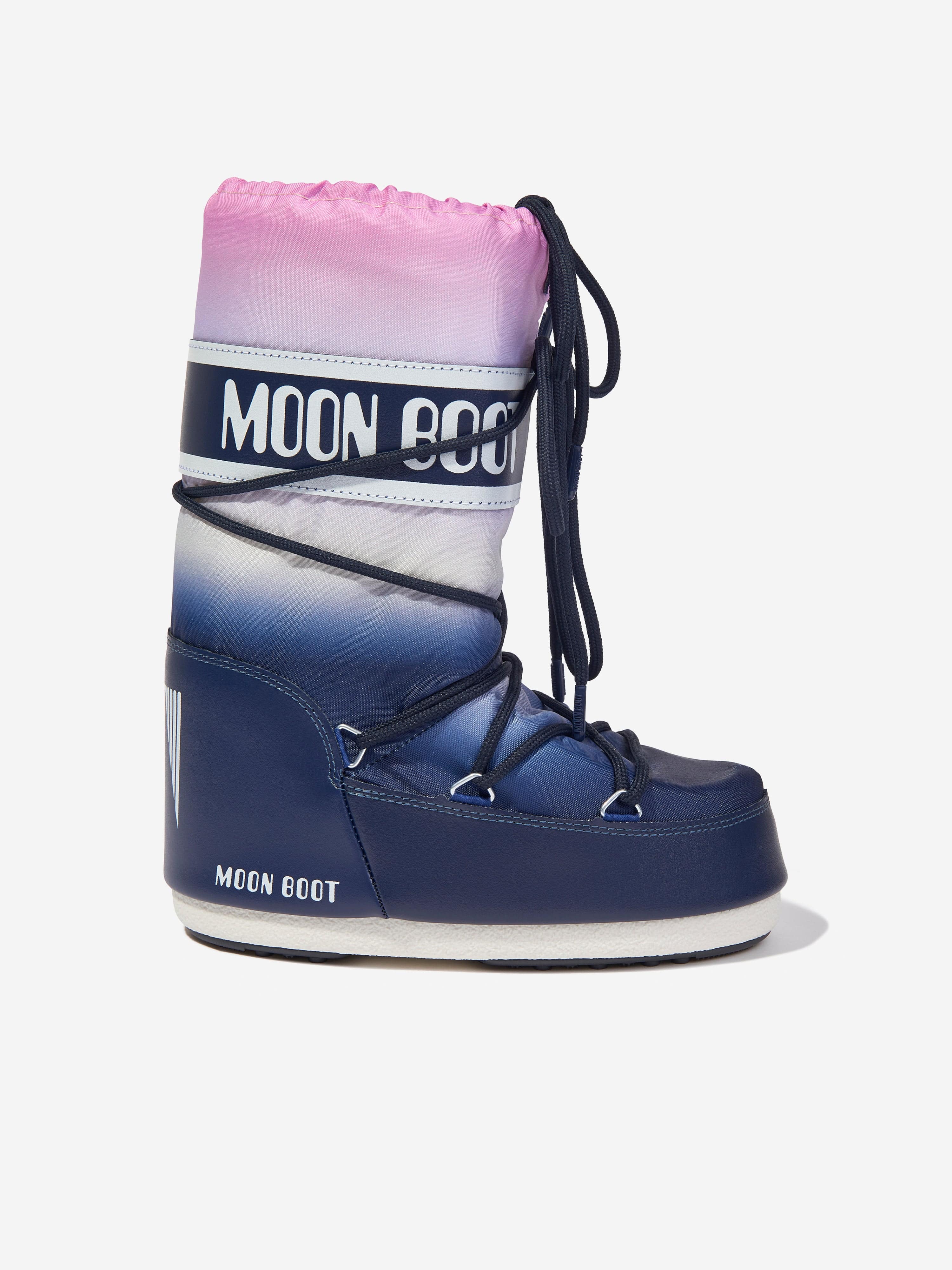 Moon Boot Kids Icon Moonrise Boots in Blue Best Wholesale For Sale