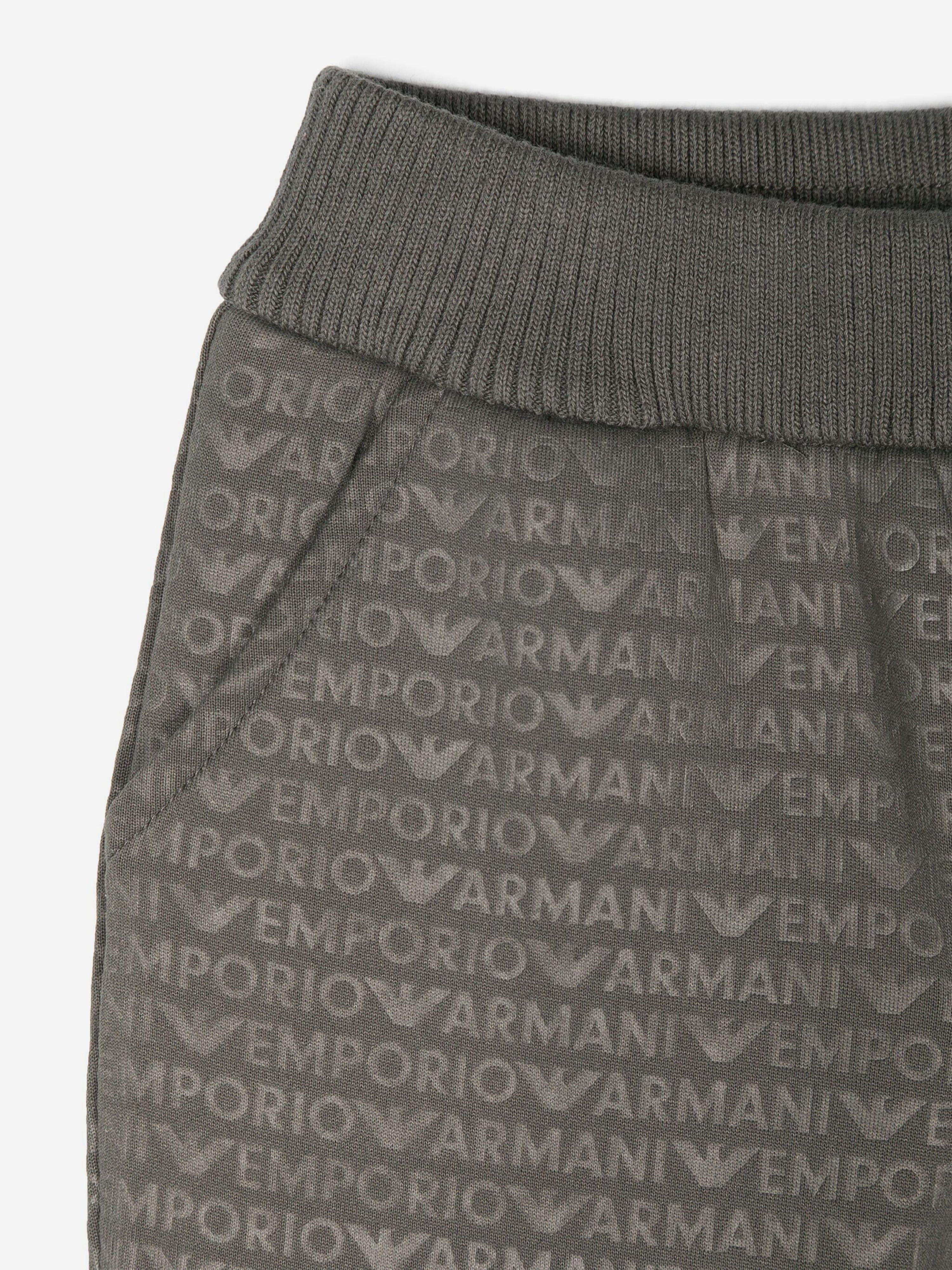 Emporio Armani Baby Boys Logo Jogtgers in Green Buy Cheap Latest