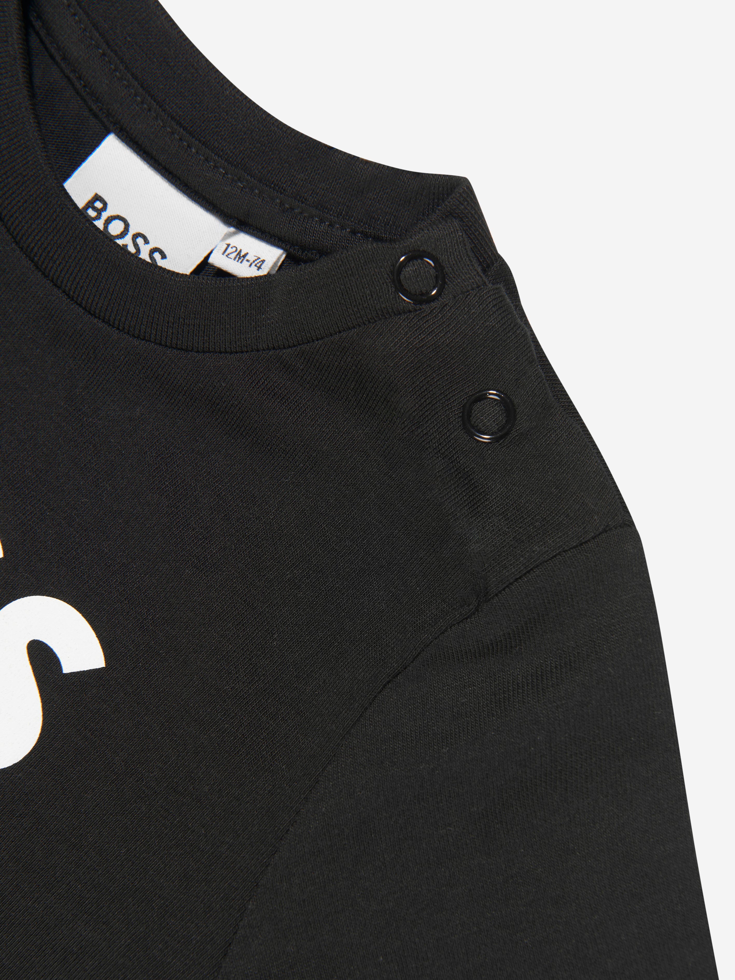 BOSS Baby Boys Logo T-Shirt in Black On Hot Sale
