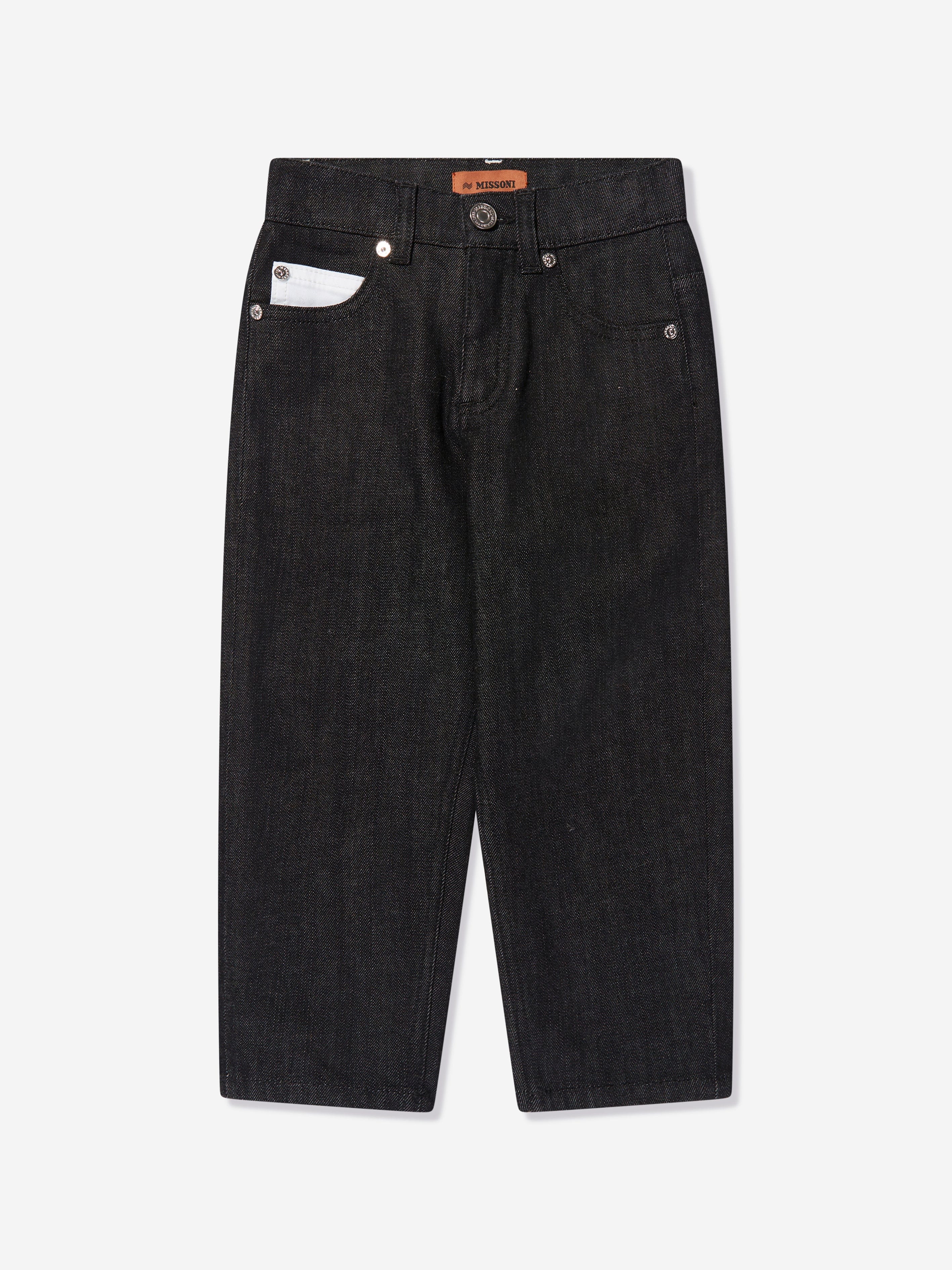 Missoni Boys Branded Trousers in Black Clearance Cost