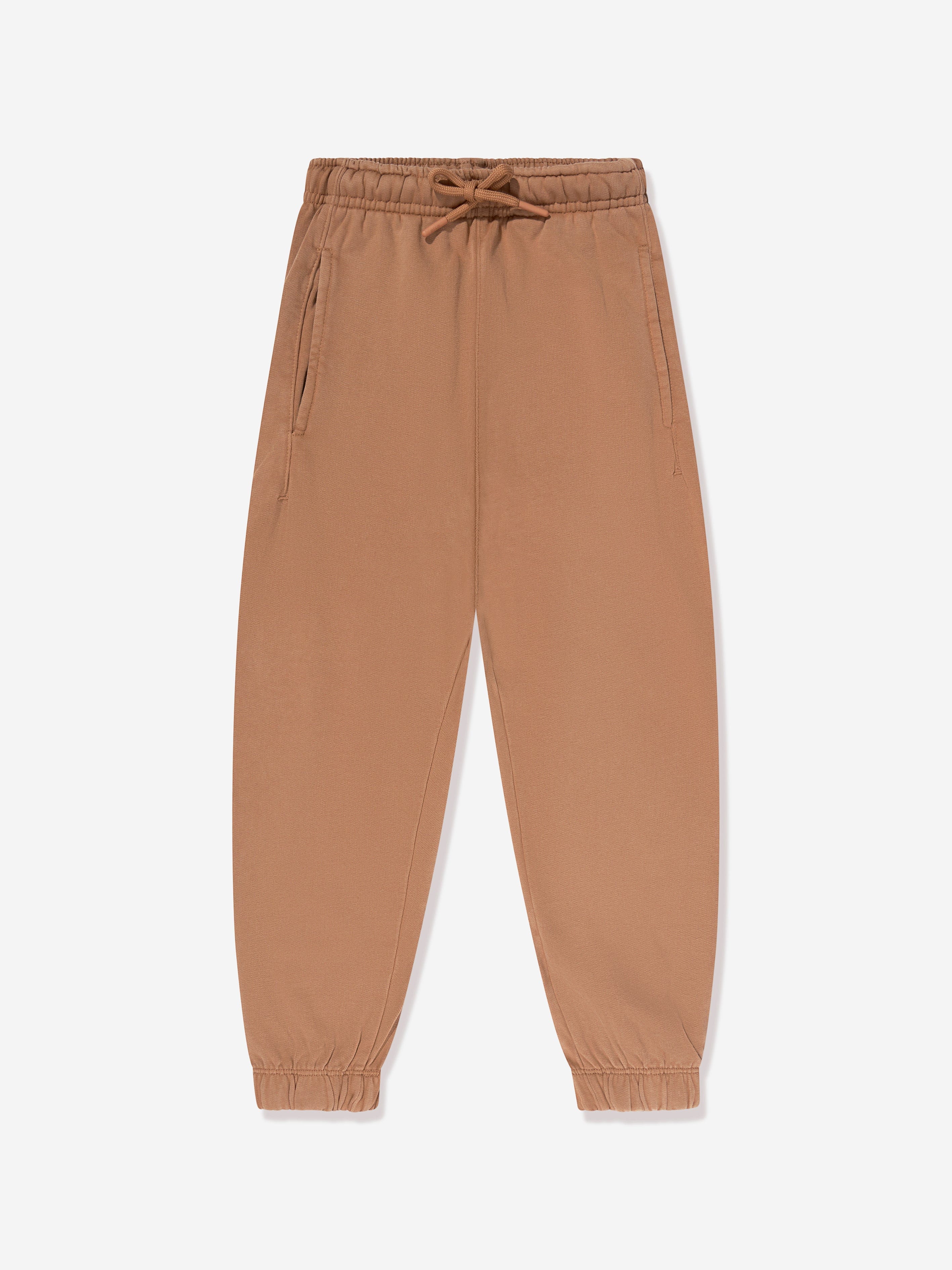 MSGM Kids Branded Joggers in Beige Cheap Sale Lowest Pice