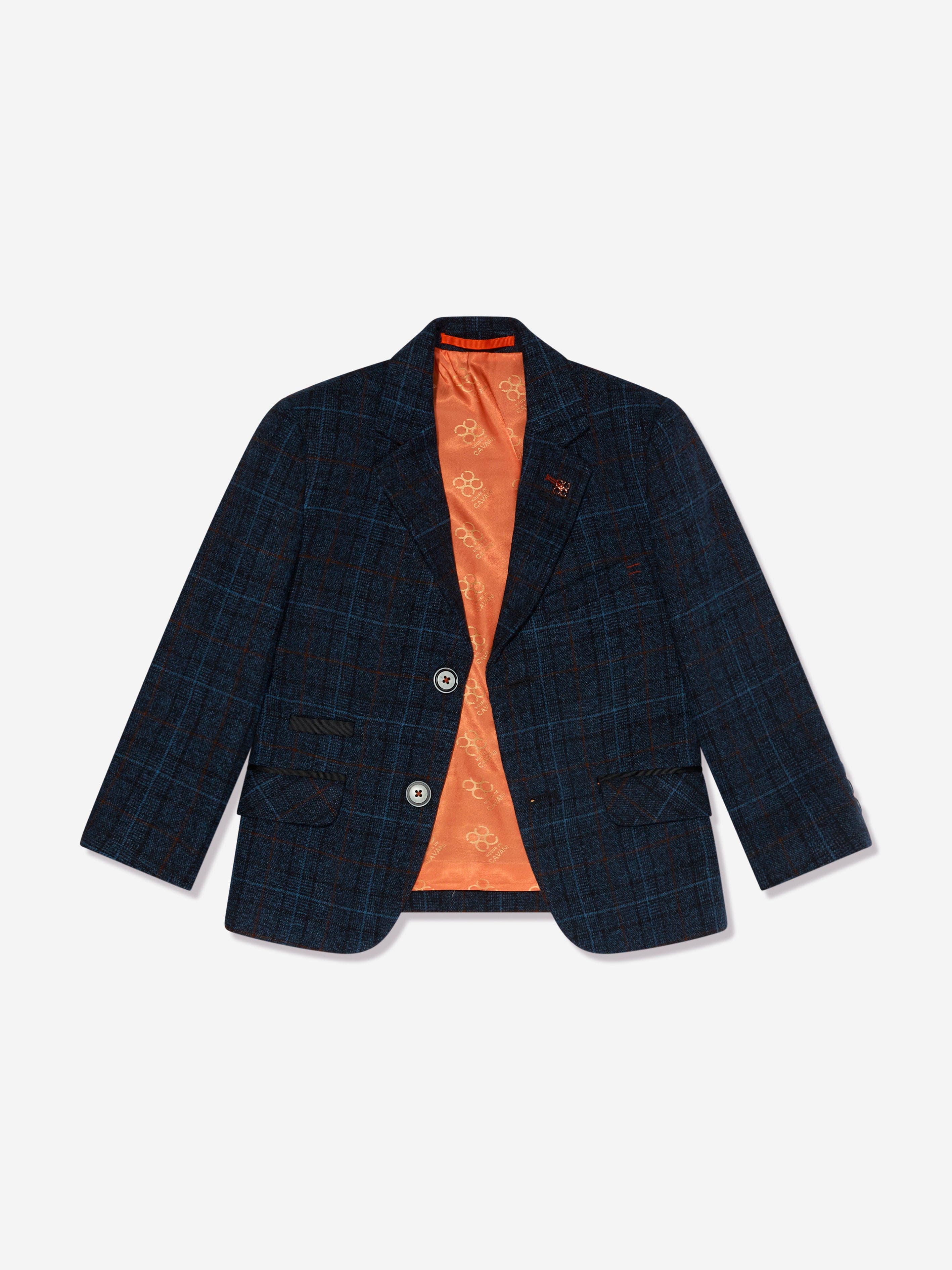 House Of Cavani Boys Cody Tweed Suit in Blue Buy Cheap Newest